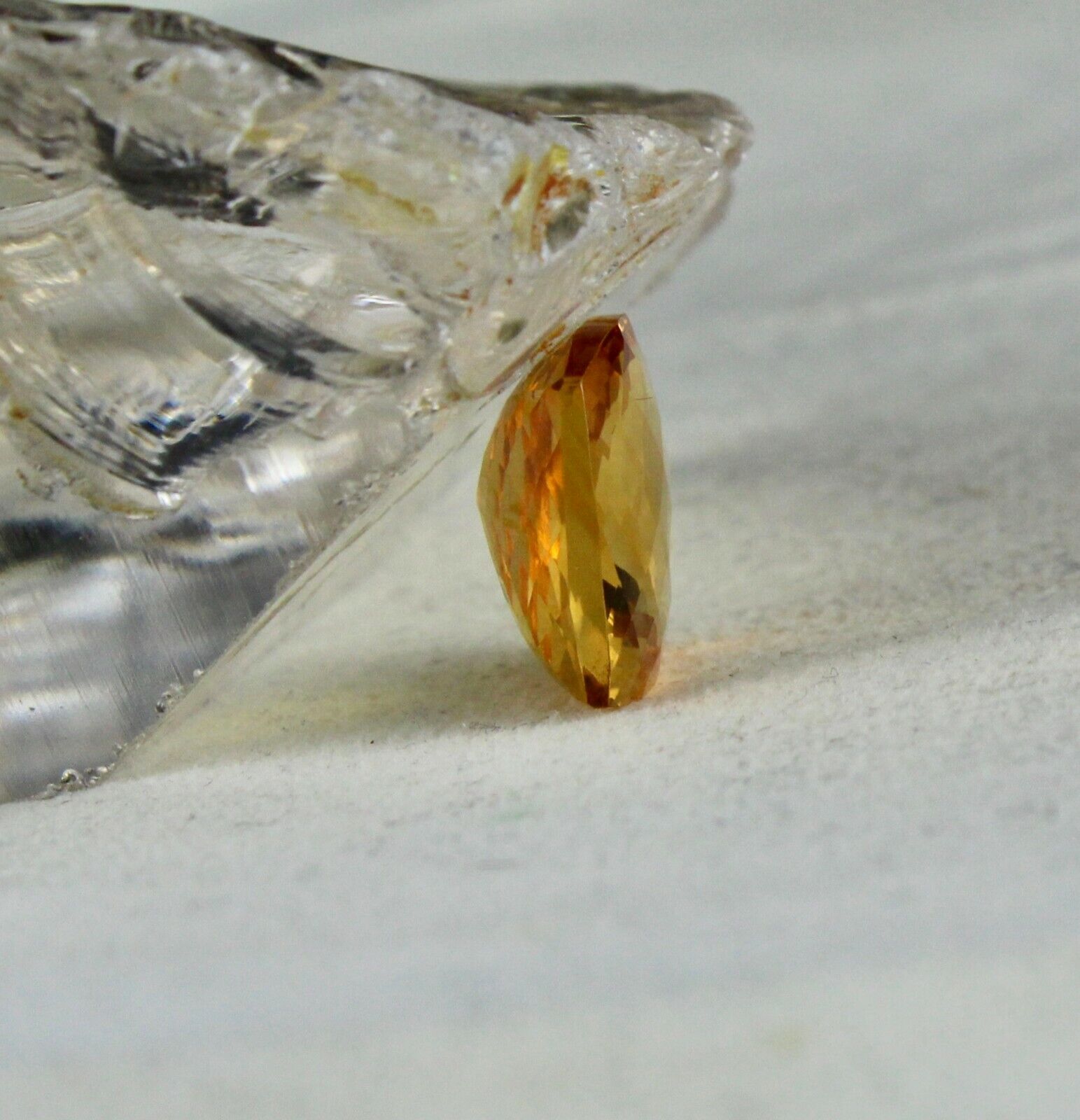 NATURAL CITRINE GOLDEN TOPAZ CUSHION CUT 15X14MM 10.66 CARATS GEMSTONE PENDANT