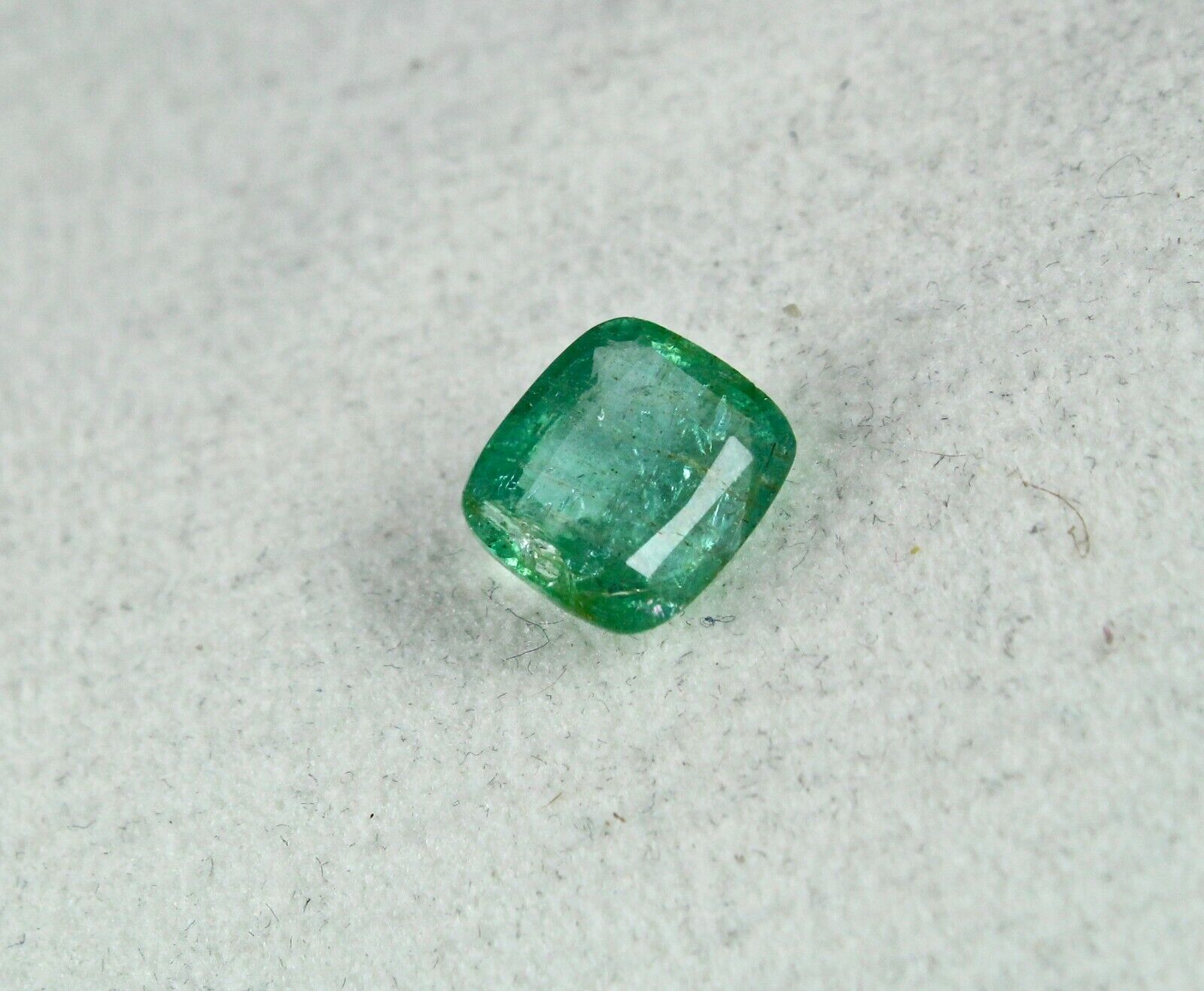 Natural Zambia Emerald Cushion Cut Gemstone 10X8mm 2.99 Ct Design Pendant Ring