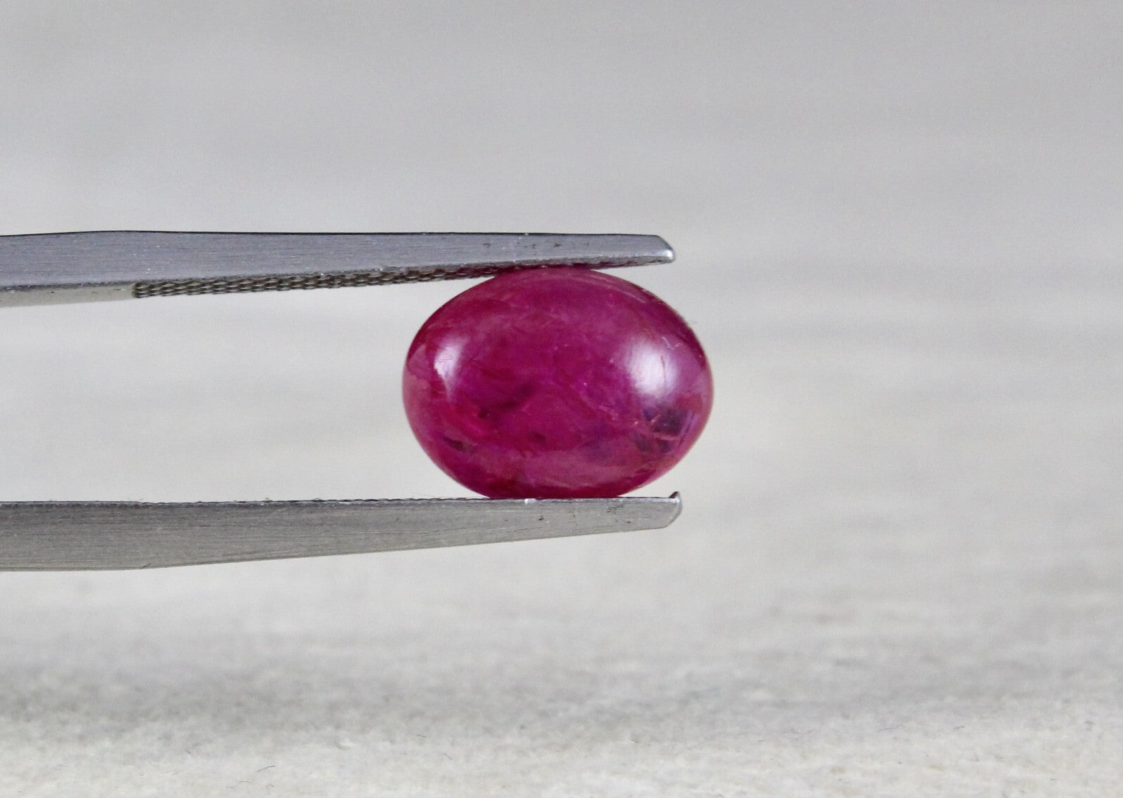 Certified Natural Burmese Ruby 3.95ct Oval Cabochon Gemstone For Ring/pendant