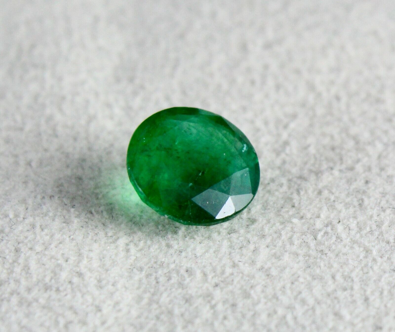 Natural Zambian EMERALD Round Cut 2.60 Carats 9 mm Loose Gemstone Pendant Ring