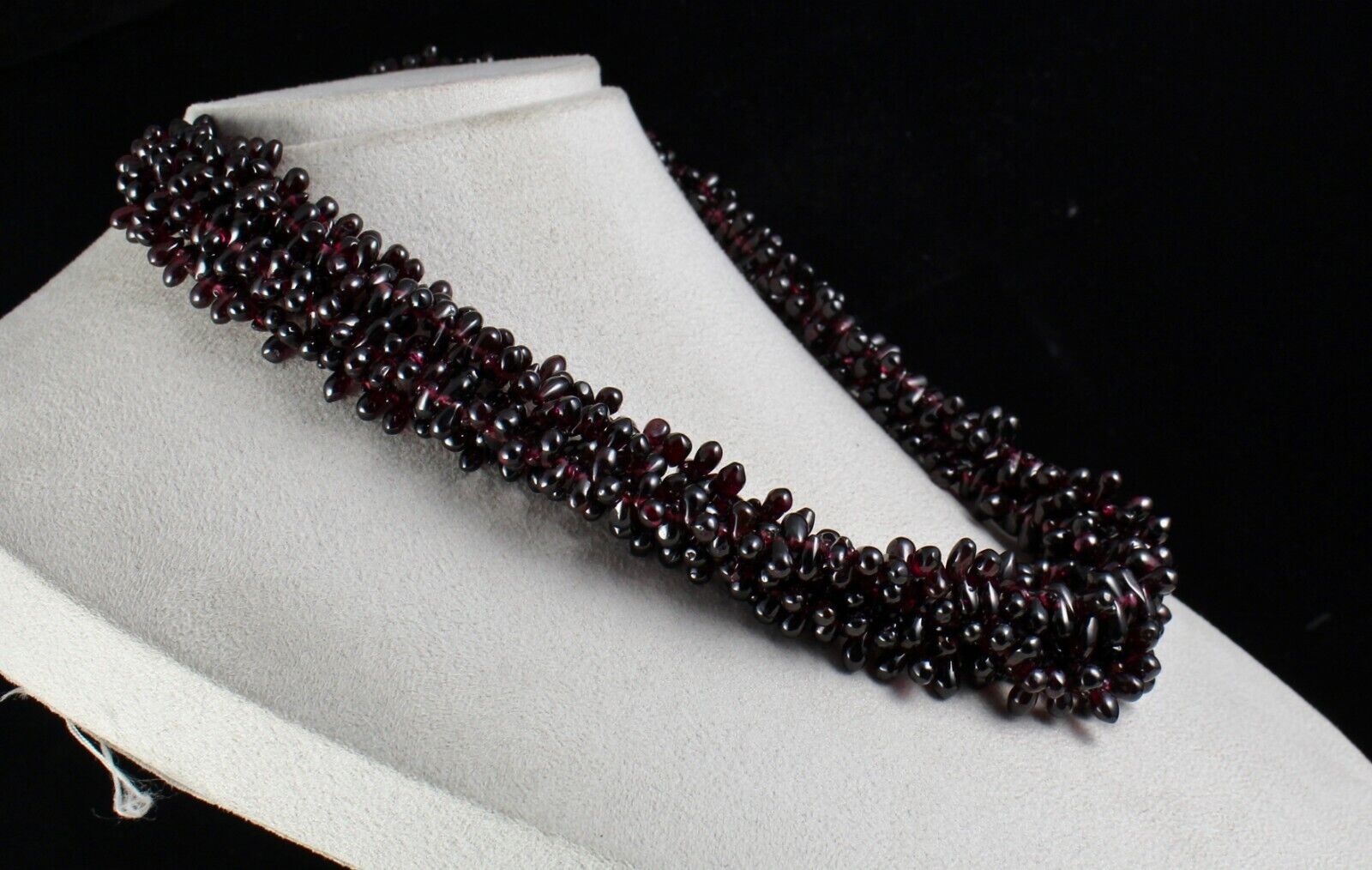 Natural Red Garnet Beads Tear Drop 5 L 1556 Ct Gemstone Fashion Necklace