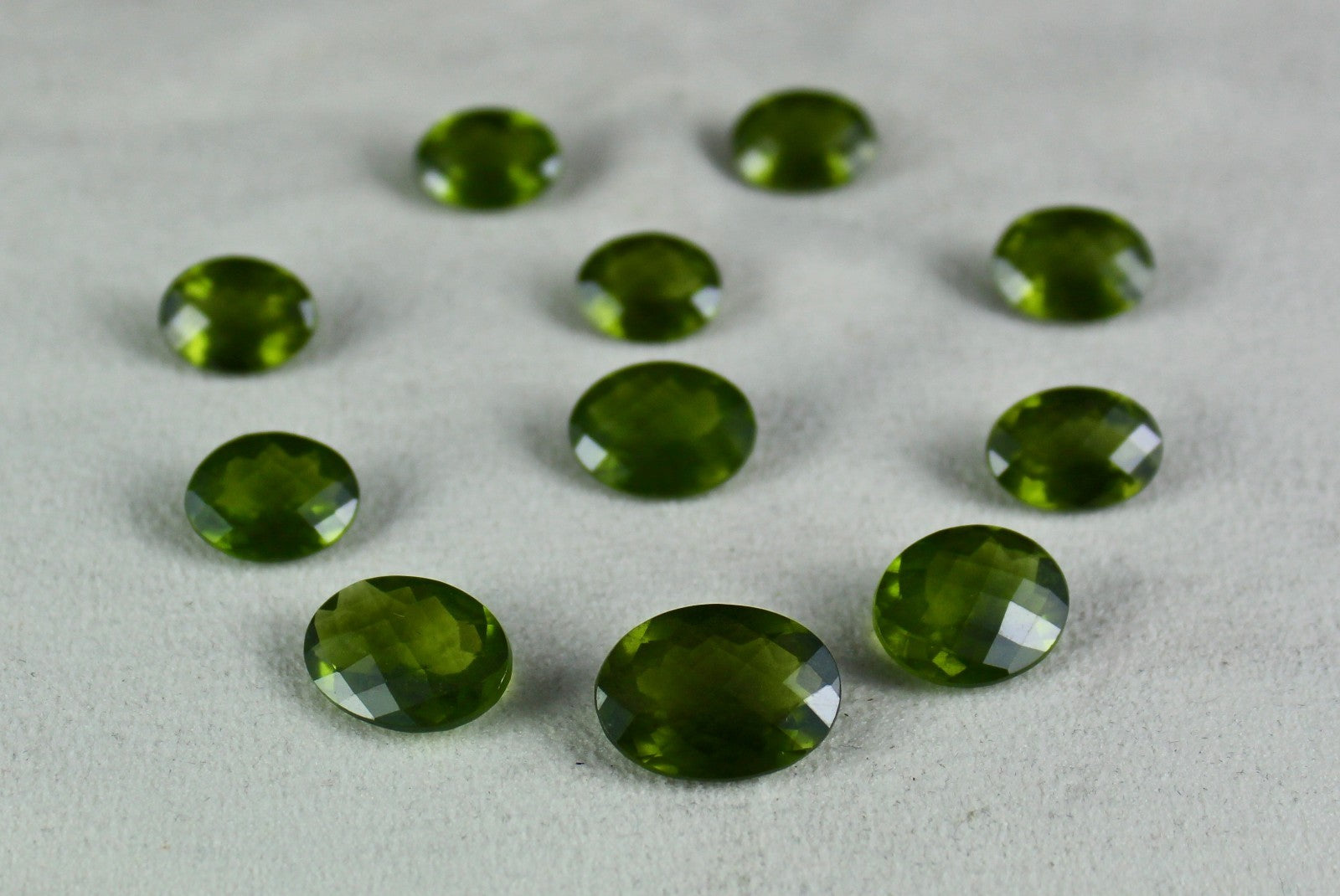 Certified Natural Vesuvianite Idocrase 80.30ct Oval Cut 11 Pcs Gemstone Design