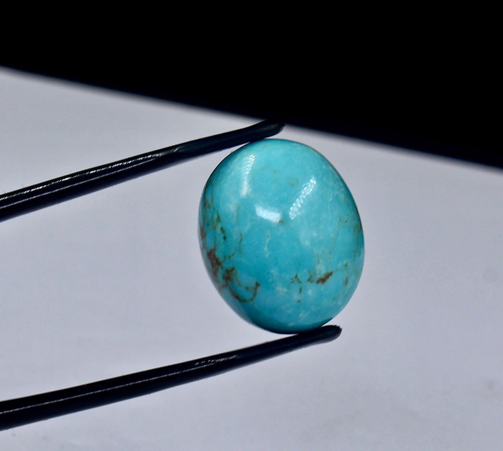 Natural Blue Real Turquoise Cab Oval 20mm 21.04 Ct Gemstone For Ring Pendant