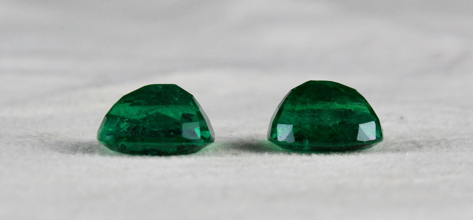 Certified Natural Zambia Emerald 10.55 Ct Cushion Pair Loose Gemstone Earring