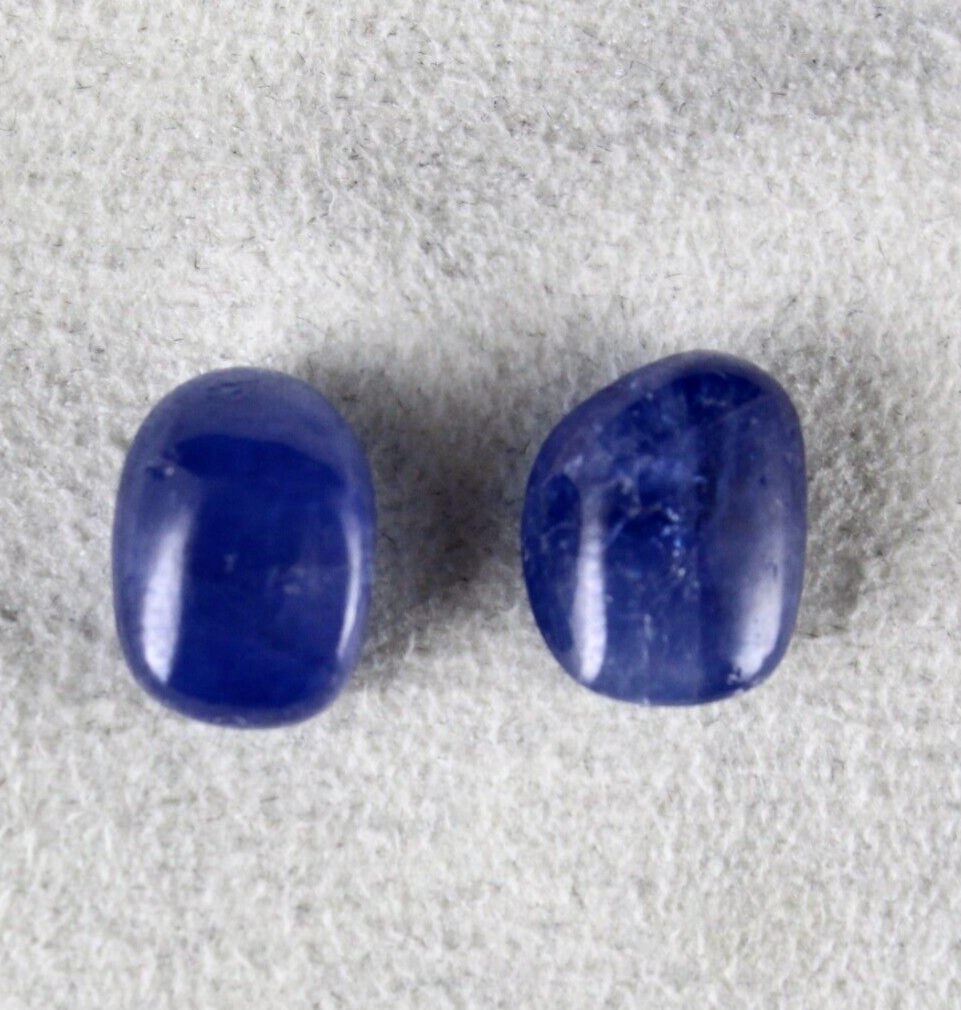 Natural Blue Sapphire Oval Pair 10.07 Carat Untreated Gemstone Earring Designing