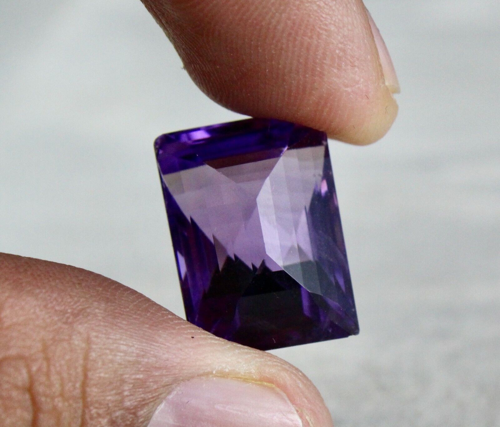 NATURAL AMETHYST FANCY OCTAGON CUT FINEST 19.91 CARATS GEMSTONE FOR RING PENDANT