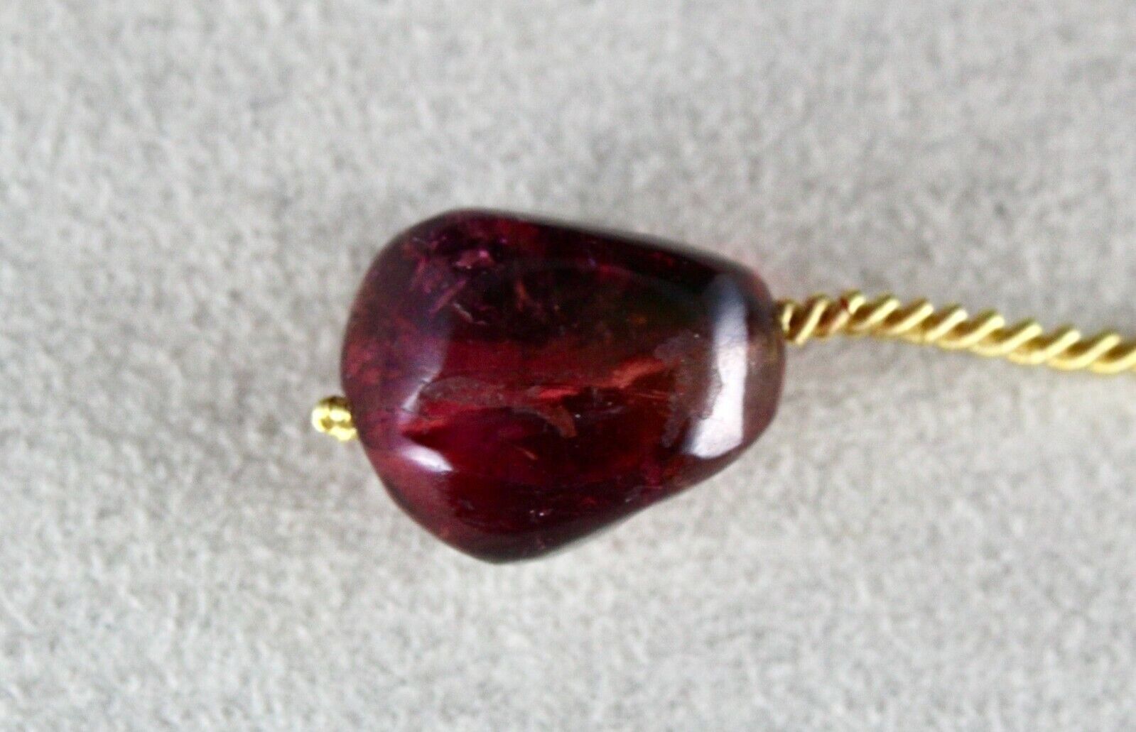 Natural Pink Tourmaline Bead Hanging Pendant 24.62 Cts Nugget Drilled Gemstone  