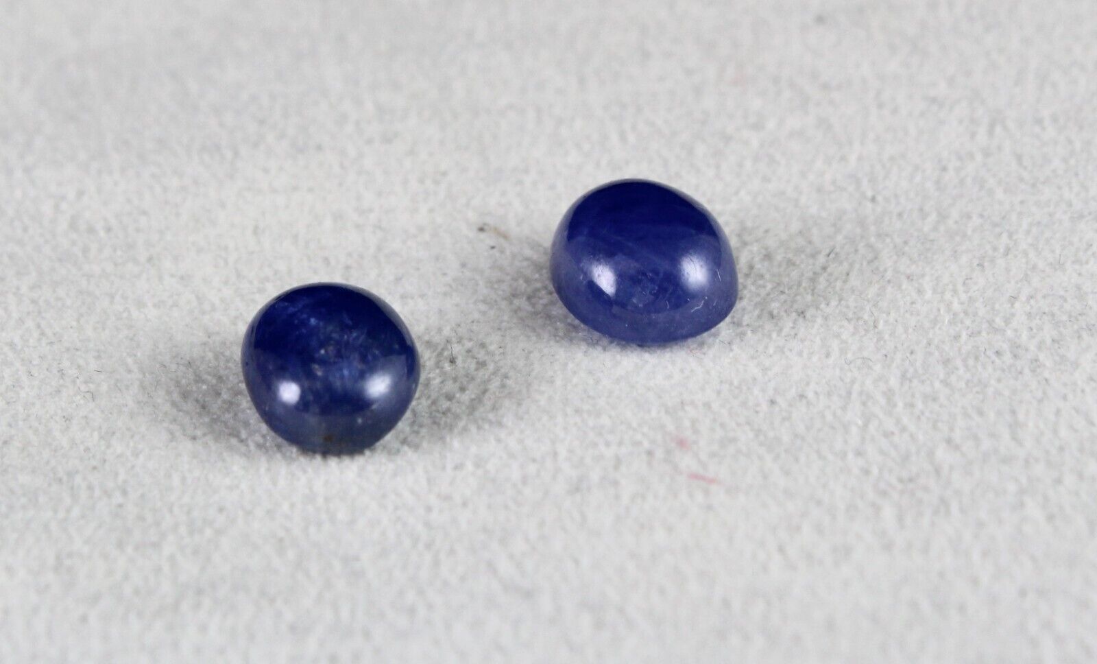 Natural Blue Sapphire Long Oval Cabochon 12.63 Ct Loose Gemstone Pair Earring