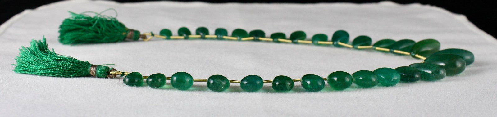 Certified Natural Emerald Teardrop Necklace 176.61 Ct Hanging Gemstone Designing