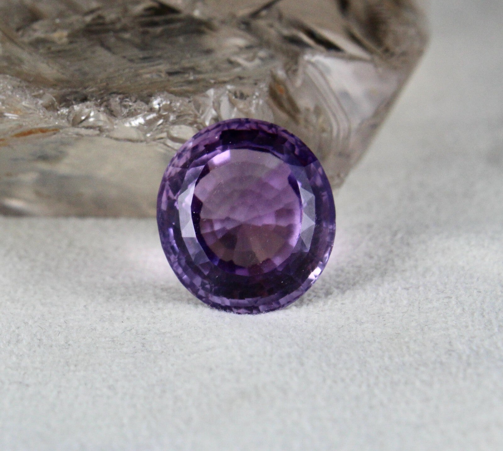 Natural Amethyst Oval Cut 25.65 Ct Gemstone Ring Pendant 20x18 Mm