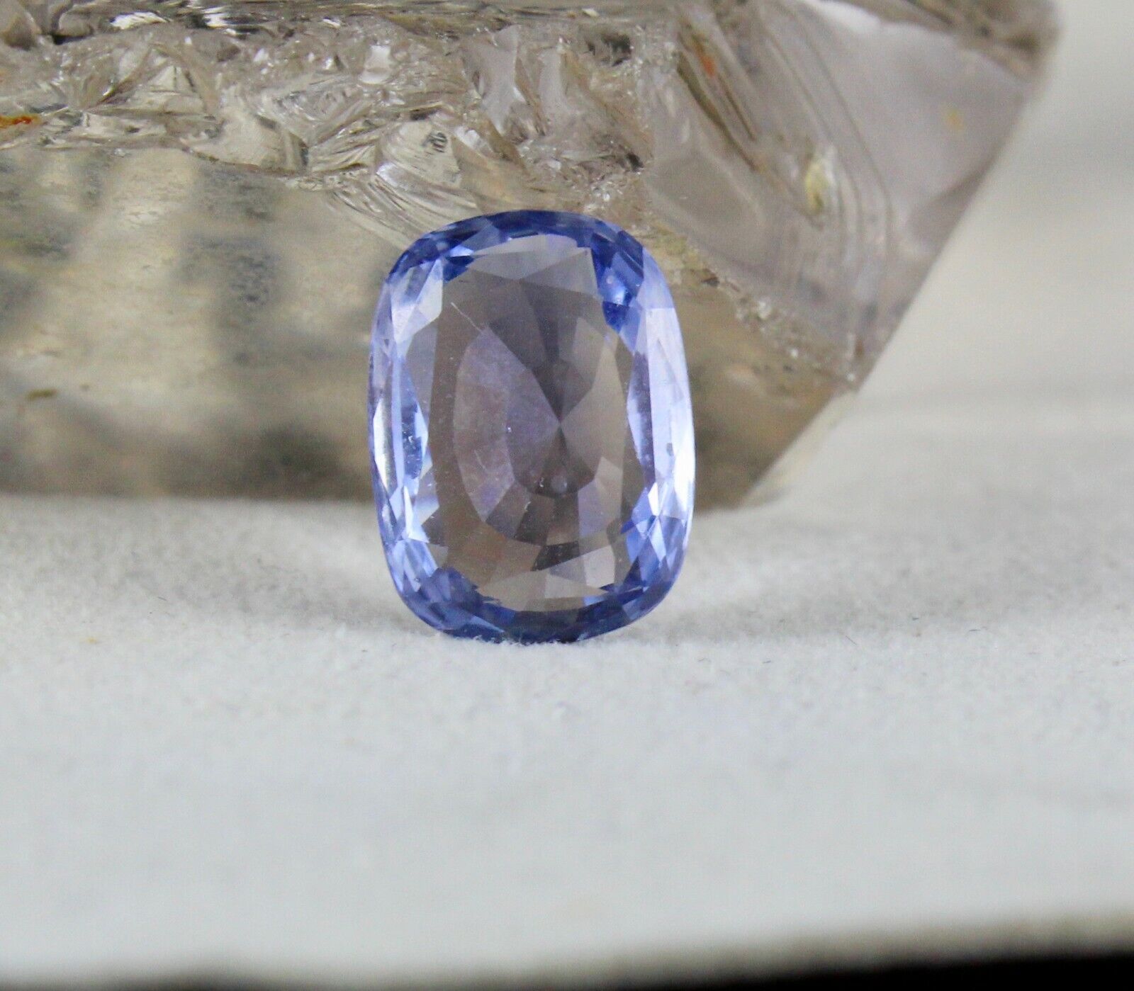 TOP NATURAL UNHEATED CEYLON BLUE SAPPHIRE CUSHION CUT 8.64 CARATS GEMSTONE RING