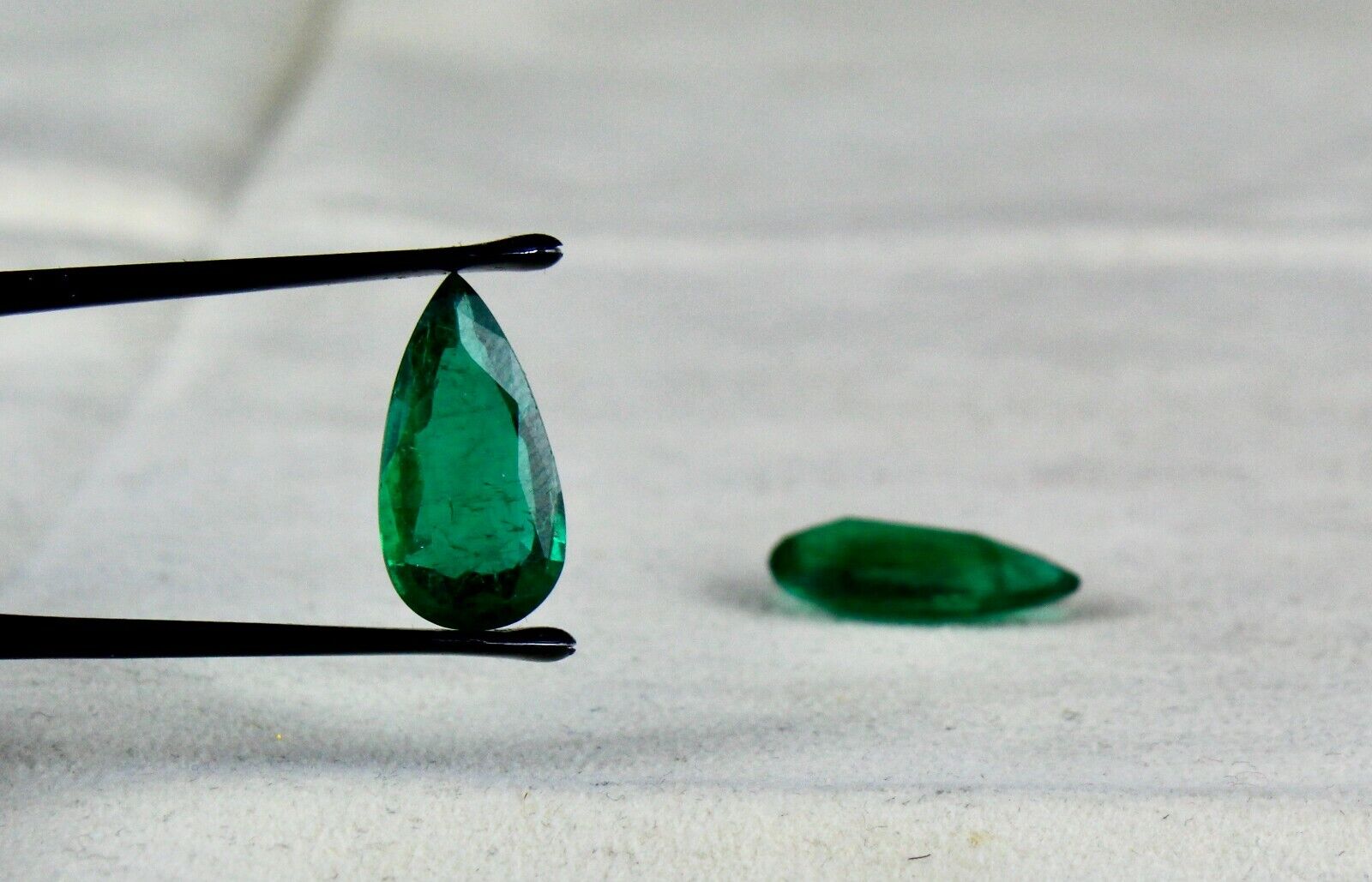 Certified Natural Zambian Emerald Pear Cut Pair Earring 9.03 Ct Loose Gemstone