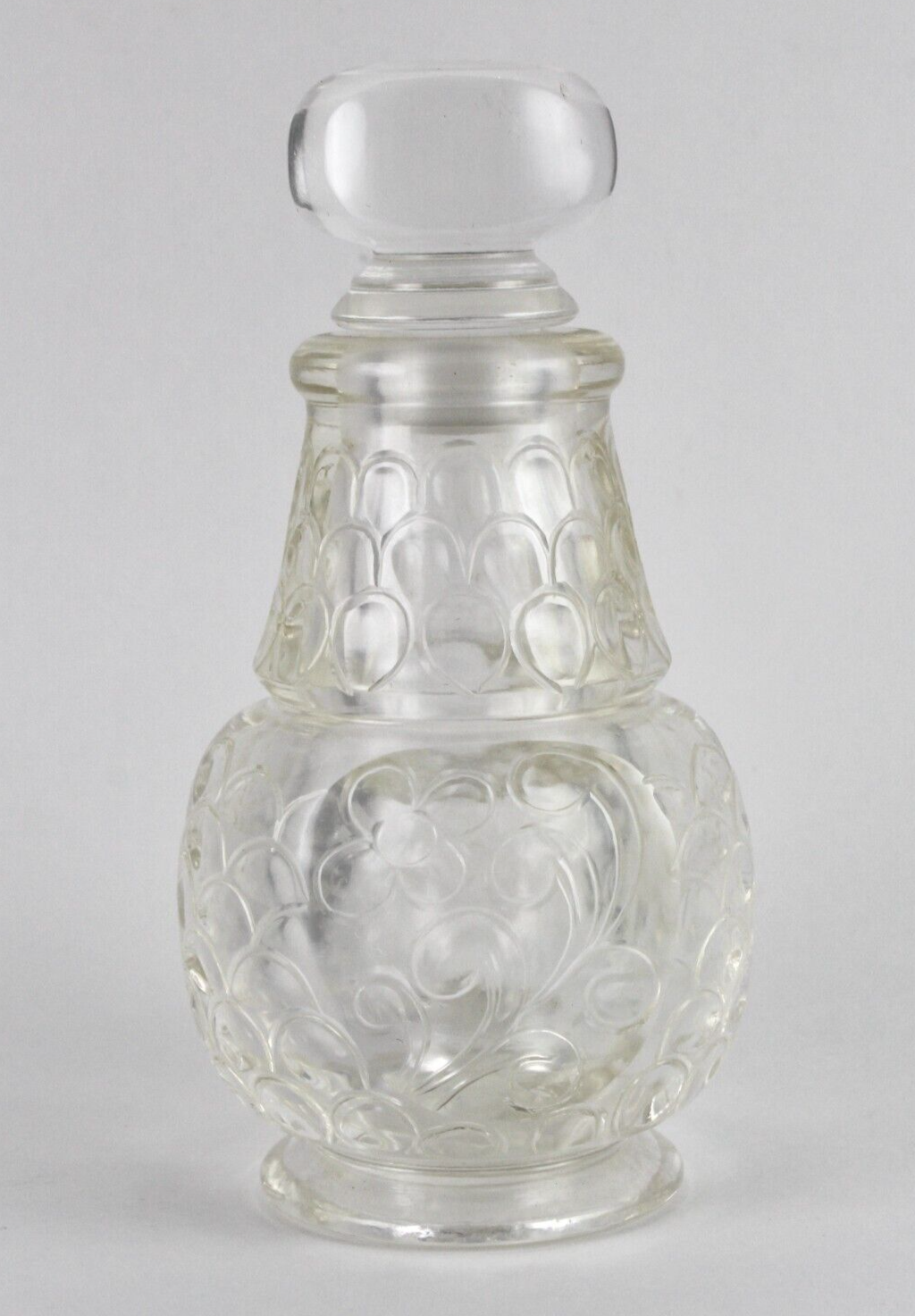 Certified Handmade 2070ct Natural Rock Crystal Quartz Perfume Bottle Home Decor