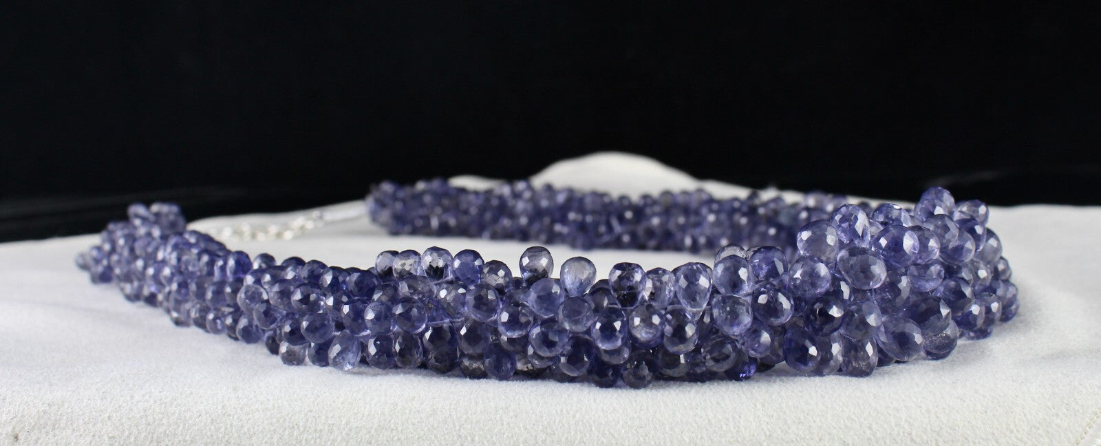 Certified Natural Blue Iolite Teardrop 901 Ct Gemstone Fashion Necklace