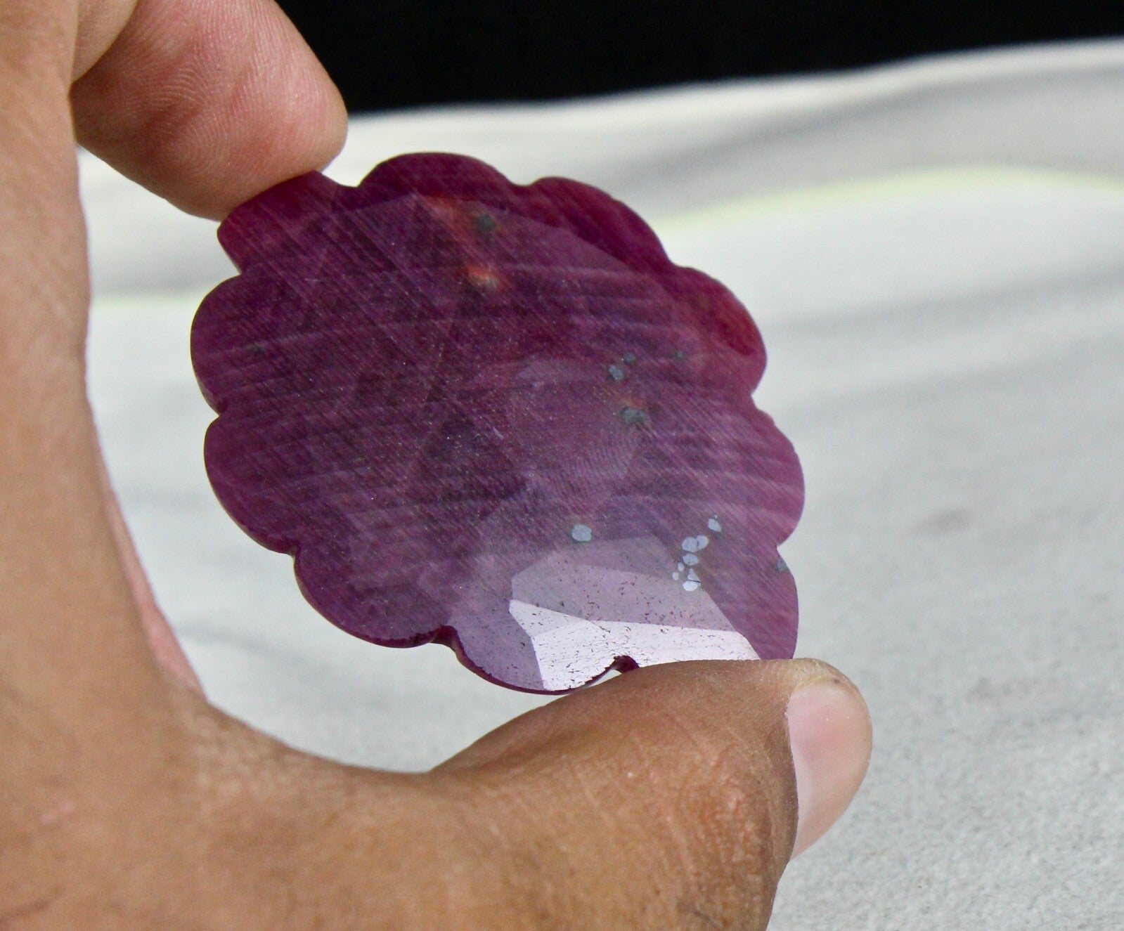 Unheated Natural Ruby 121 Ct Fancy Cabochon Gemstone Design Pendant