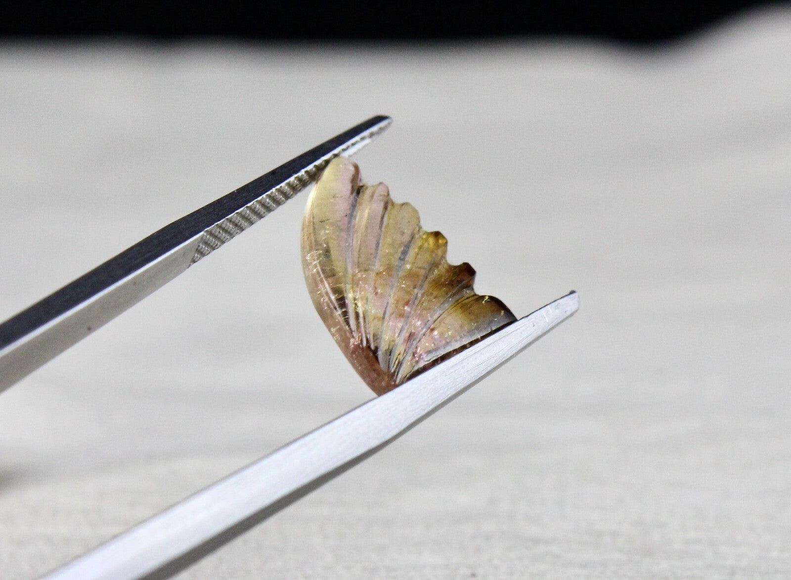 Natural Multi Color Tourmaline 7.70 Ct Carved Gemstone For Pendant Earring