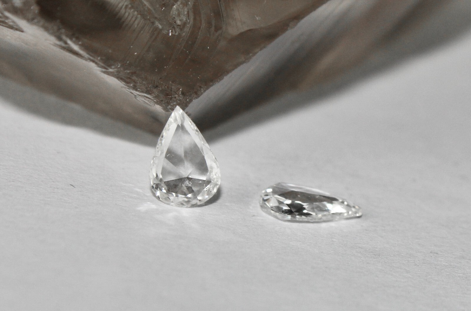 Certified Natural Rose Cut Diamond 1.11 Ct Pear Shape Pair Loose Gemstones