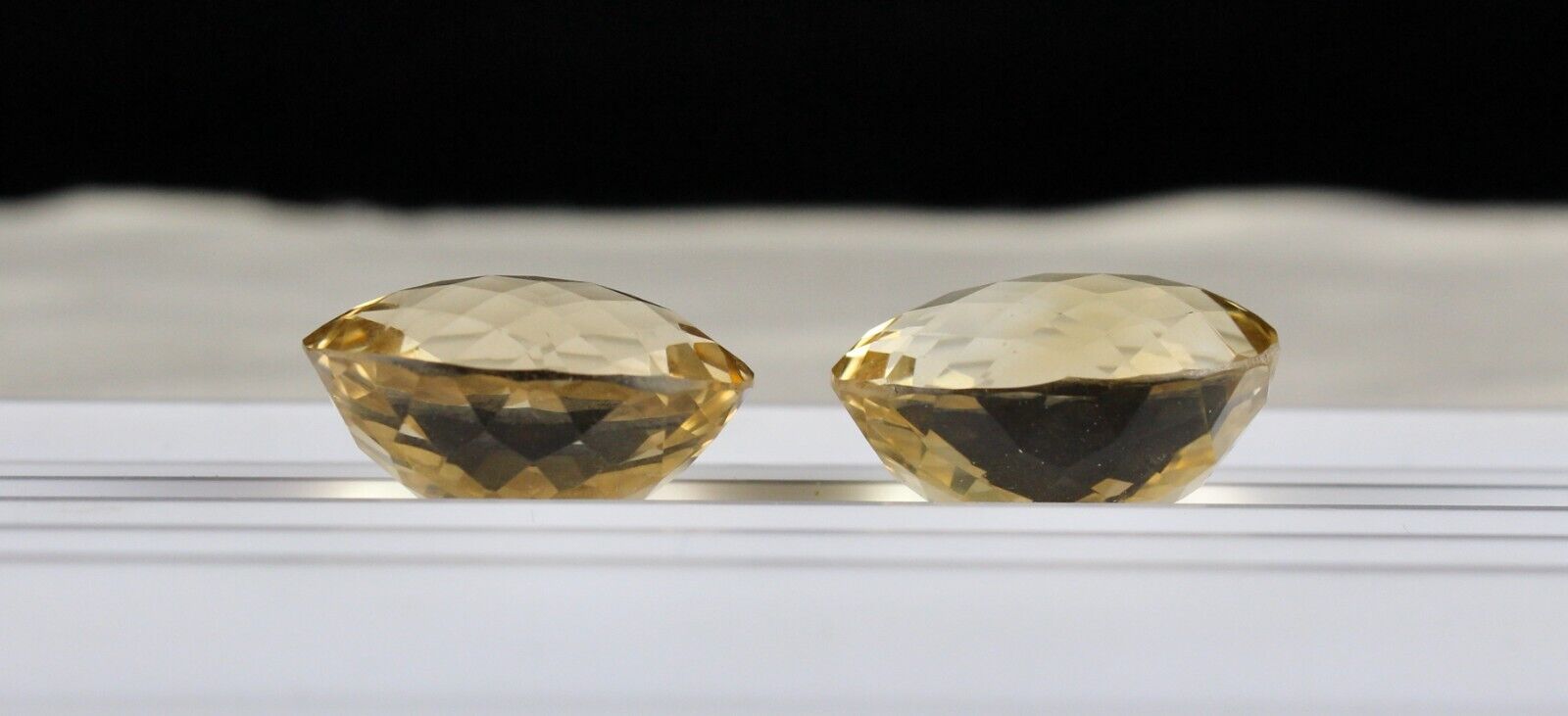 Natural Yellow Citrine Oval Pair 2 Pc 61.22 Ct Loose Gemstone For Earring Design