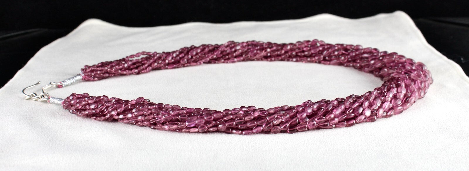 Certified Natural Pink Tourmaline Beads 745 Ct Long Gemstone Necklace