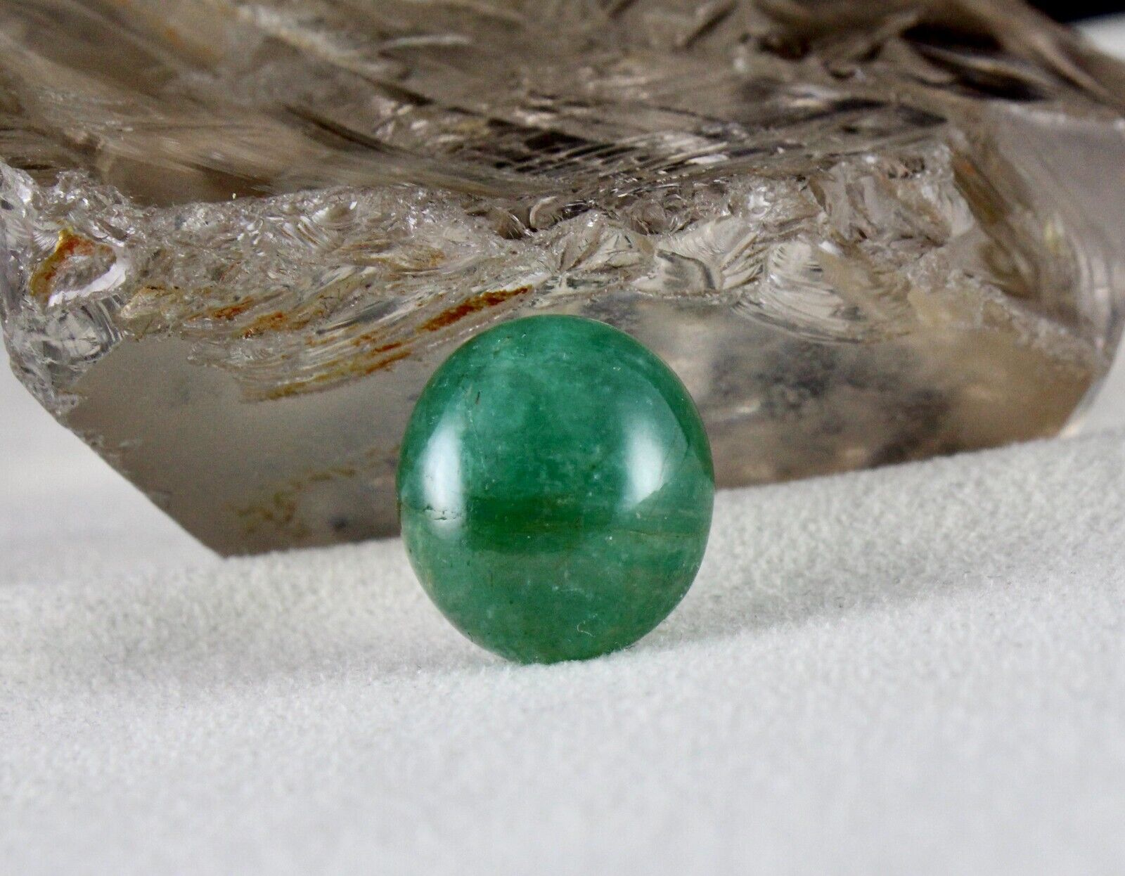 Antique Natural Emerald Oval Cabochon 16.56 Ct Loose Gemstone Ring Pendant