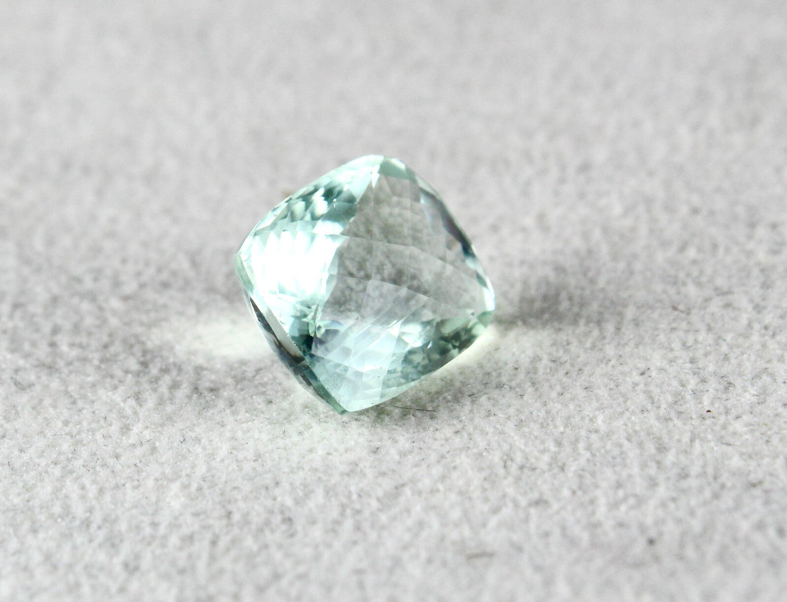 Certified Natural Blue Aquamarine 8.12ct Cushion Loose Gemstone For Ring