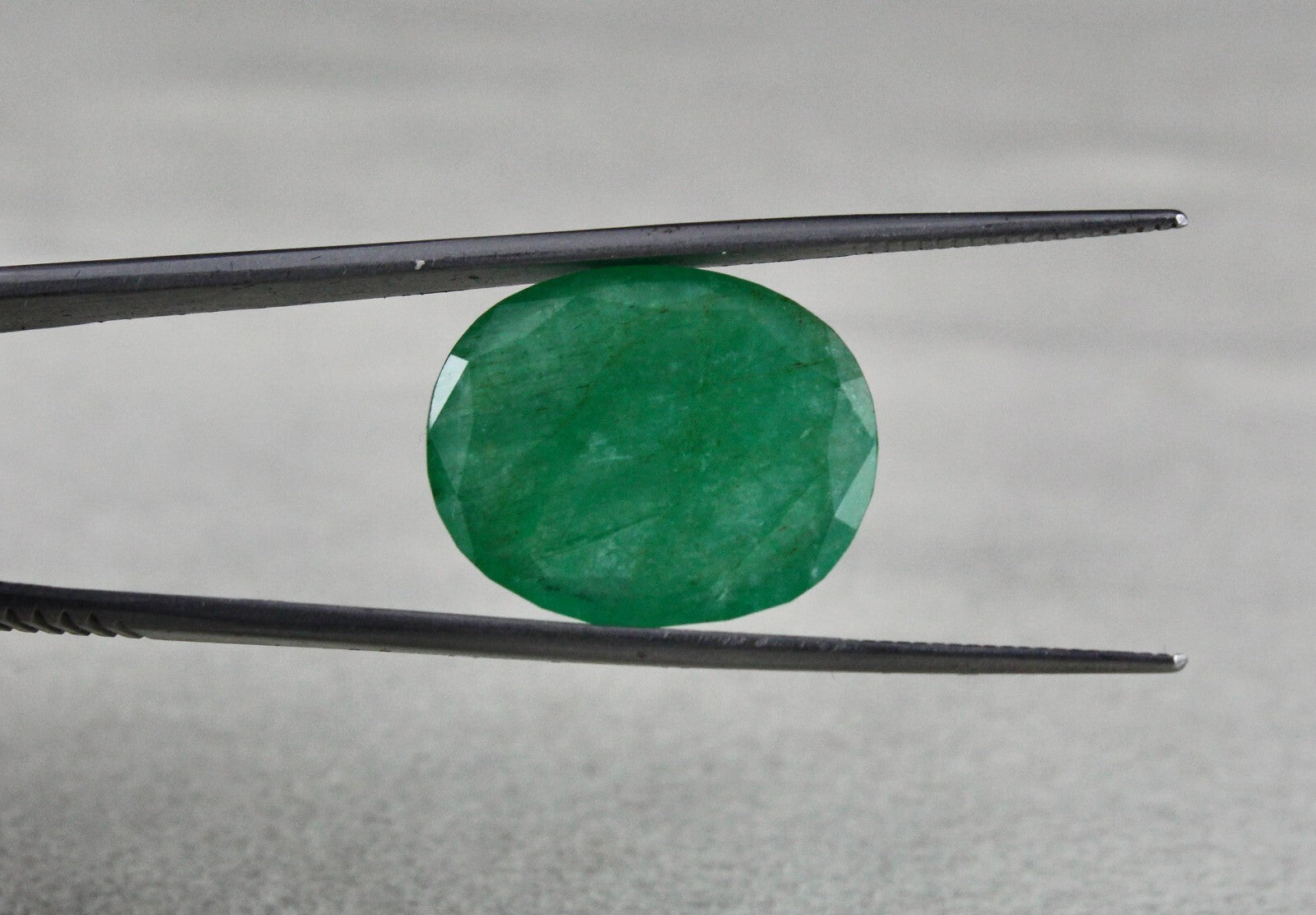 Certified Natural Unheated Emerald Oval Cut 15.30ct Gemstone Ring Pendant