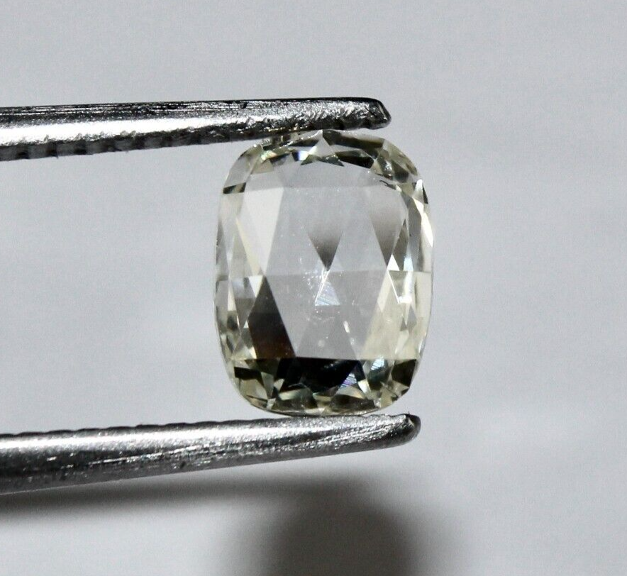 Natural Rose Cut Diamond Cushion Oval Shape Cut 1.22 Cts Stone For Ring Pendant