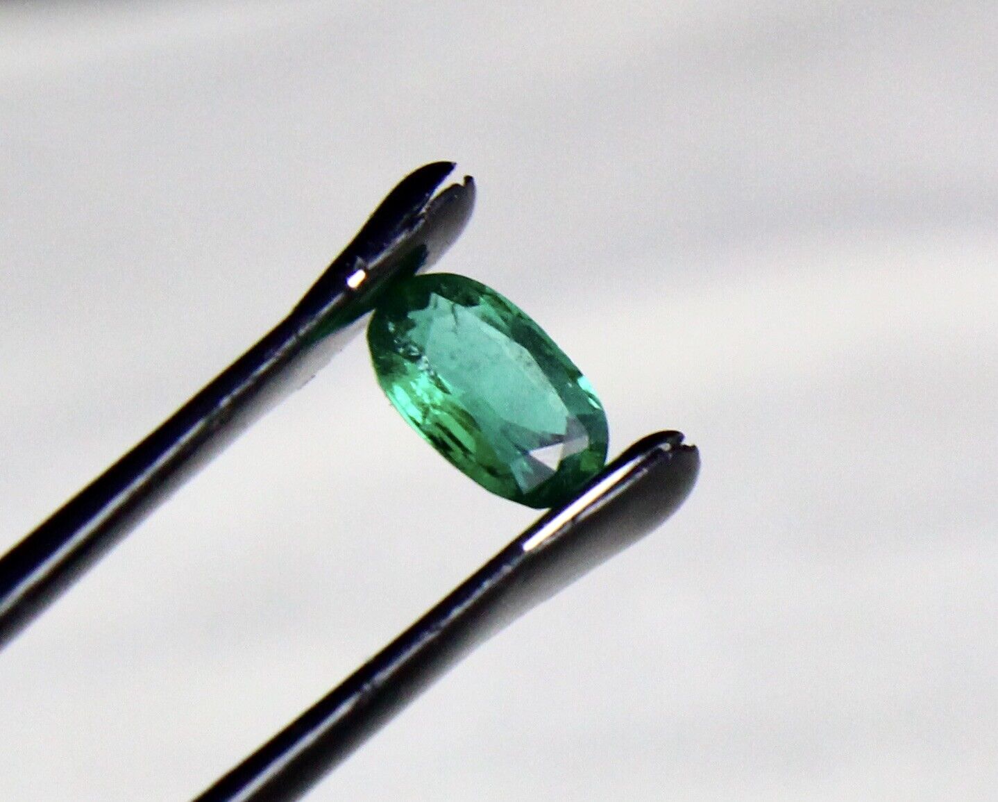 7x5 mm Natural Emerald cut Oval 0.66 Cts Zambian Untreated Gemstone Ring Pendant