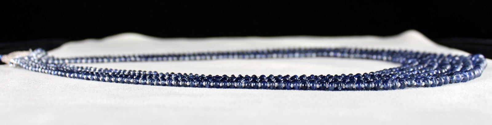 Certified Natural Blue Sapphire 464 Ct Pearl Round Gemstone Necklace For Women