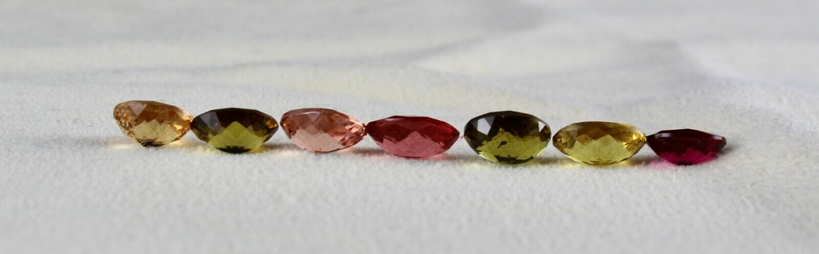 NATURAL MULTI TOURMALINE OVAL CUT 7 PCS 11.24 CTS GEMSTONE SET BRACELET DESIGN