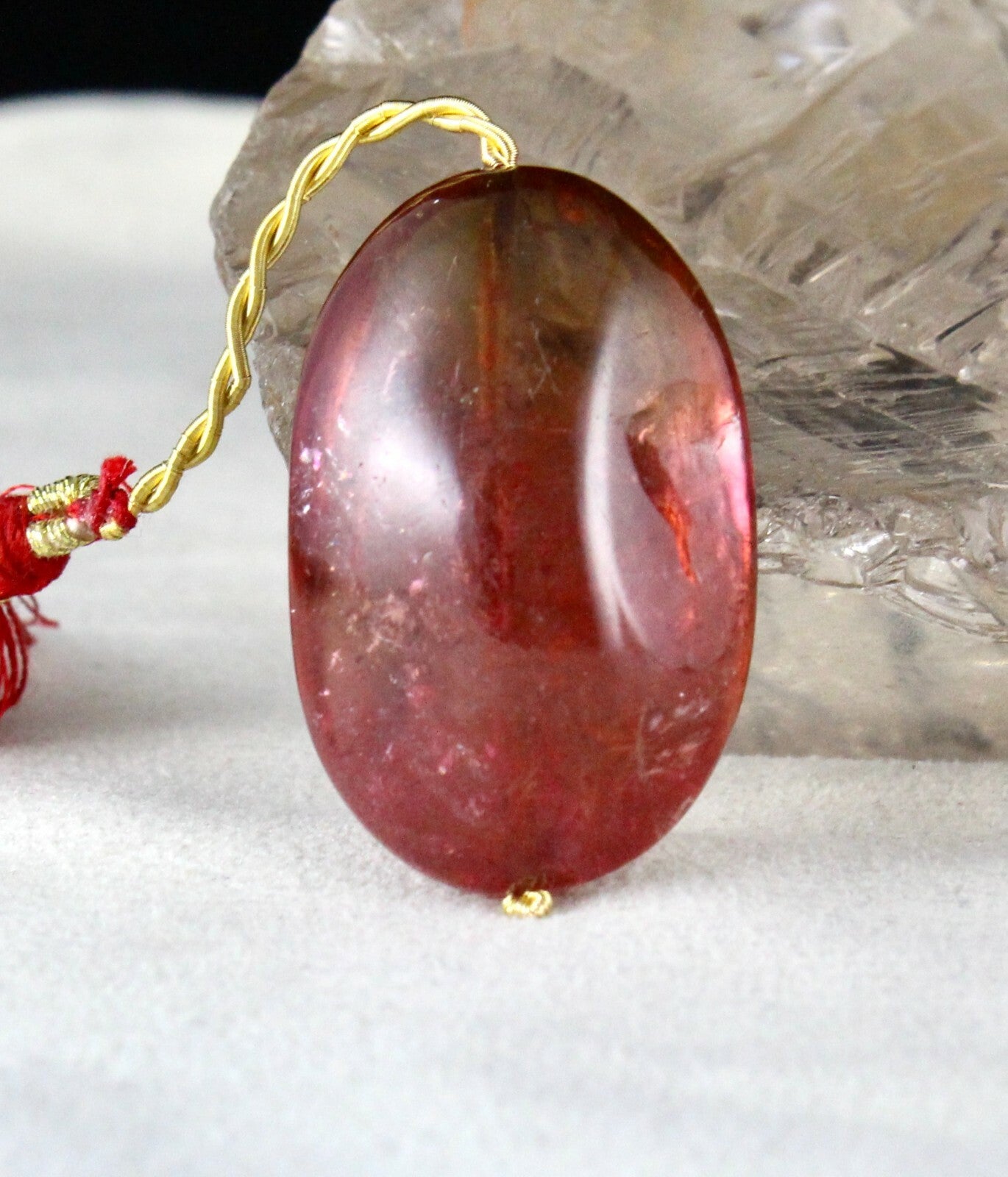 Certified Natural Tourmaline Rubellite 131 Ct Multi Gemstone Pendant Design