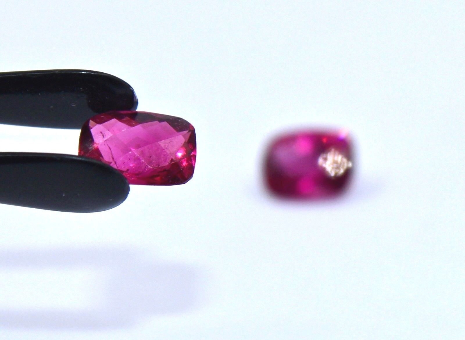 NATURAL PINK TOURMALINE RUBELLITE CUT 8X6 MM 2.68 CTS GEMSTONE FOR EARRING