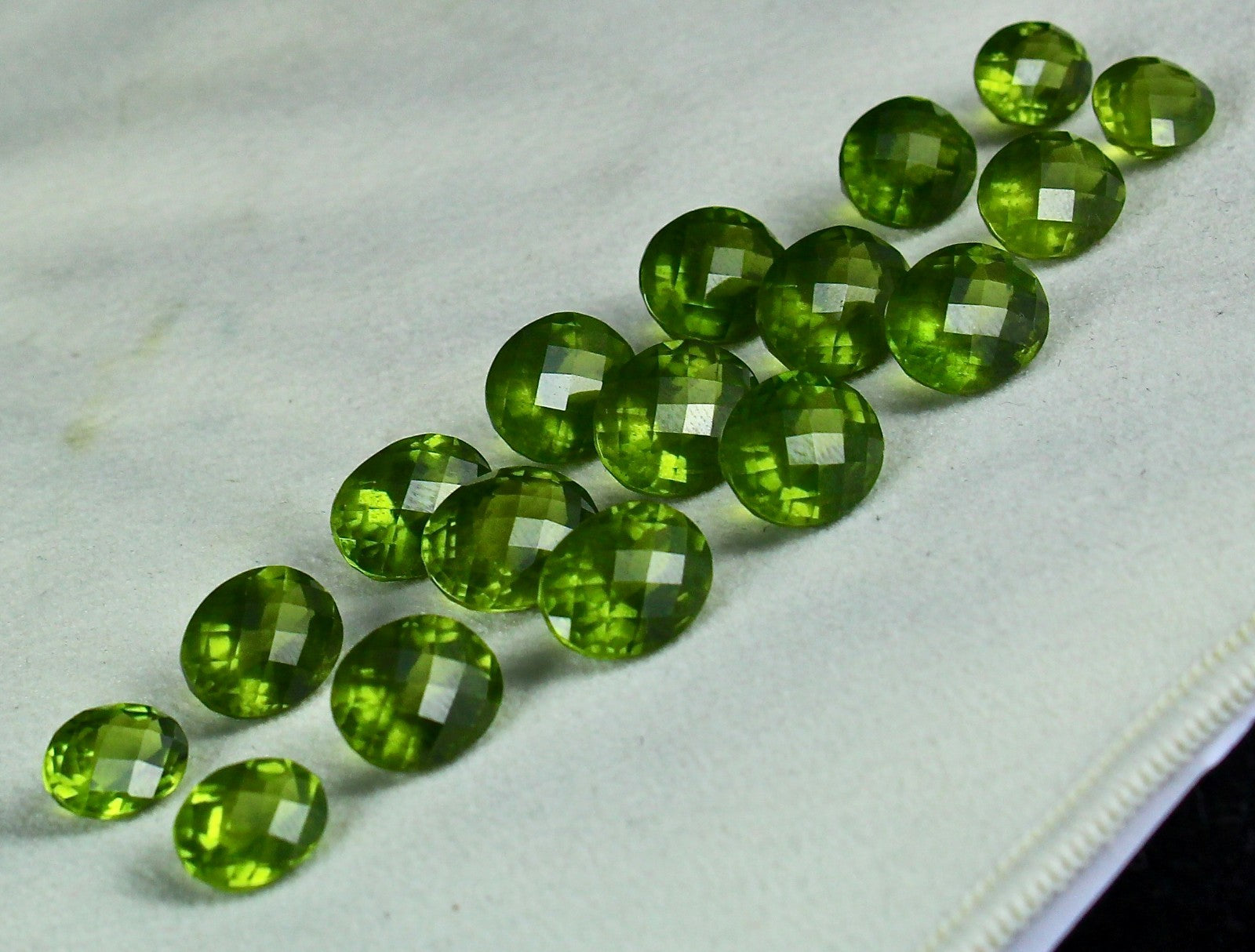 Certified Natural Vesuvianite Idocrase Oval 17 Pc 84.25 Ct Gemstone Set