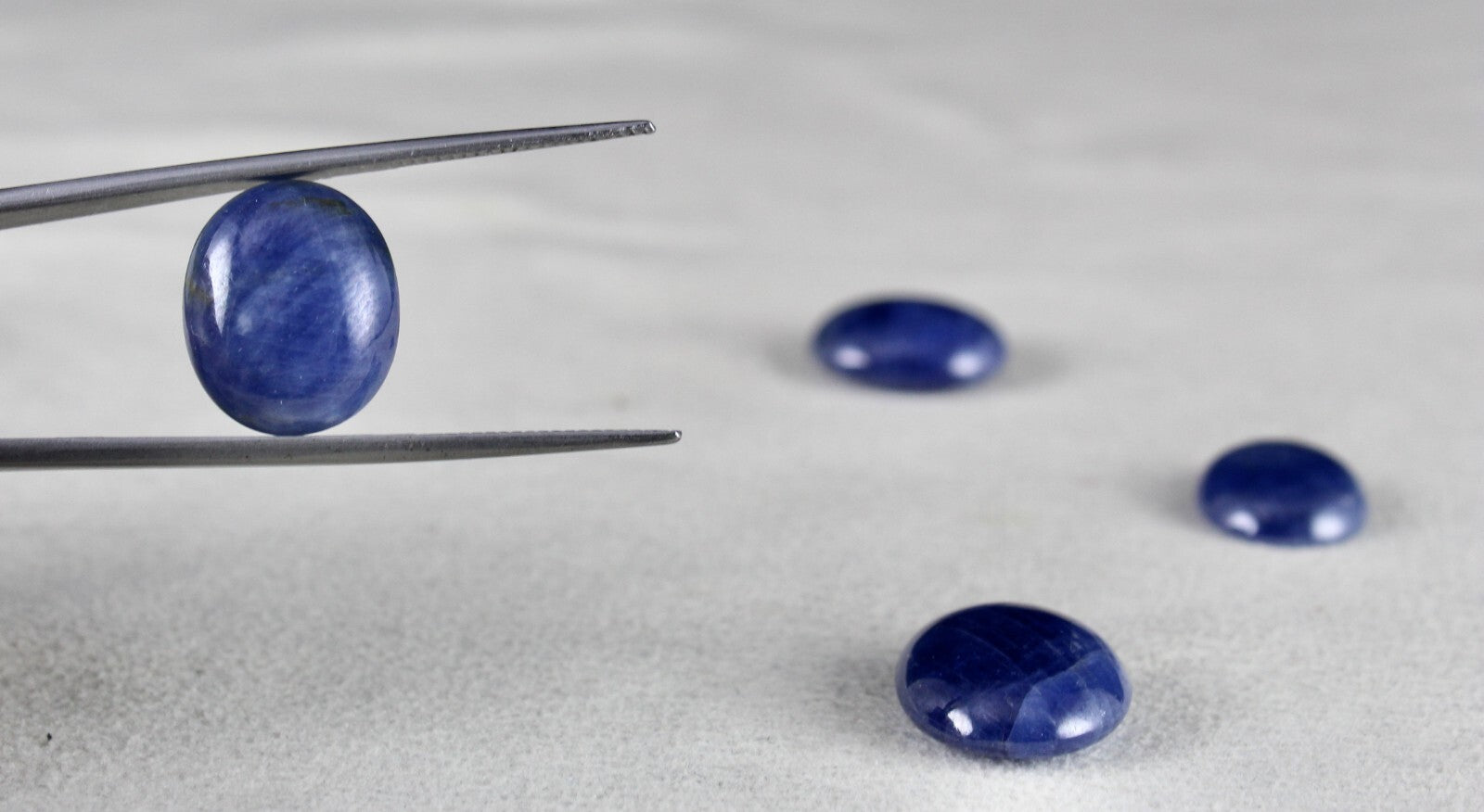 Certified Natural Blue Sapphire 63.35ct Gemstone Ring Pendant Earring Set