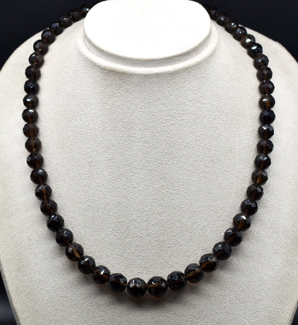 Natural Smoky Quartz Beads Faceted 1 L 507 Ct Drilled Gemstone Fashion Necklace