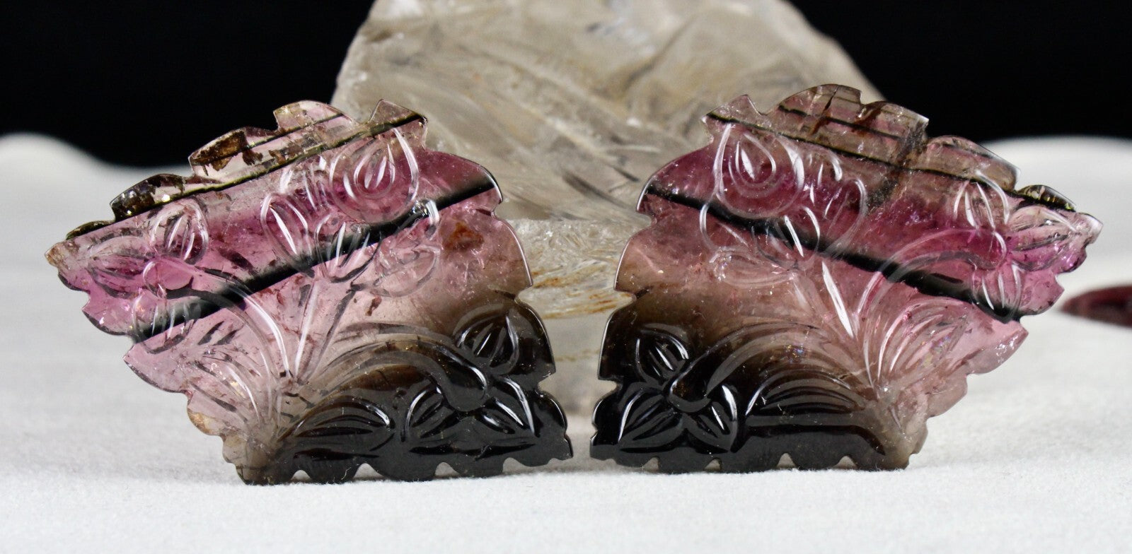 Certified Natural Multi Tourmaline 303.50 Ct Gemstone Earring Pendant Set