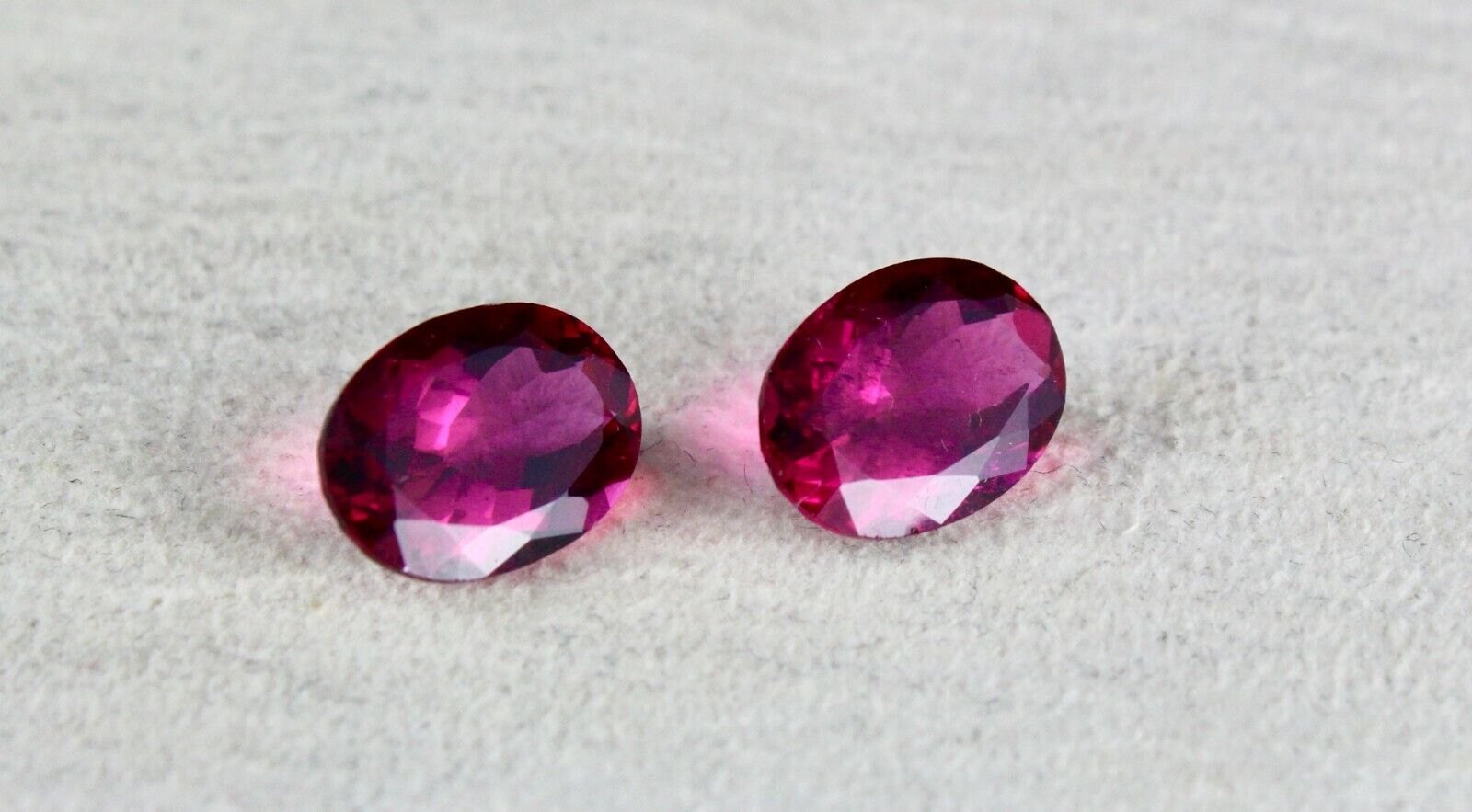 NATURAL PINK TOURMALINE RUBELLITE OVAL PAIR 10.60 CARATS LOOSE GEMSTONE EARRING