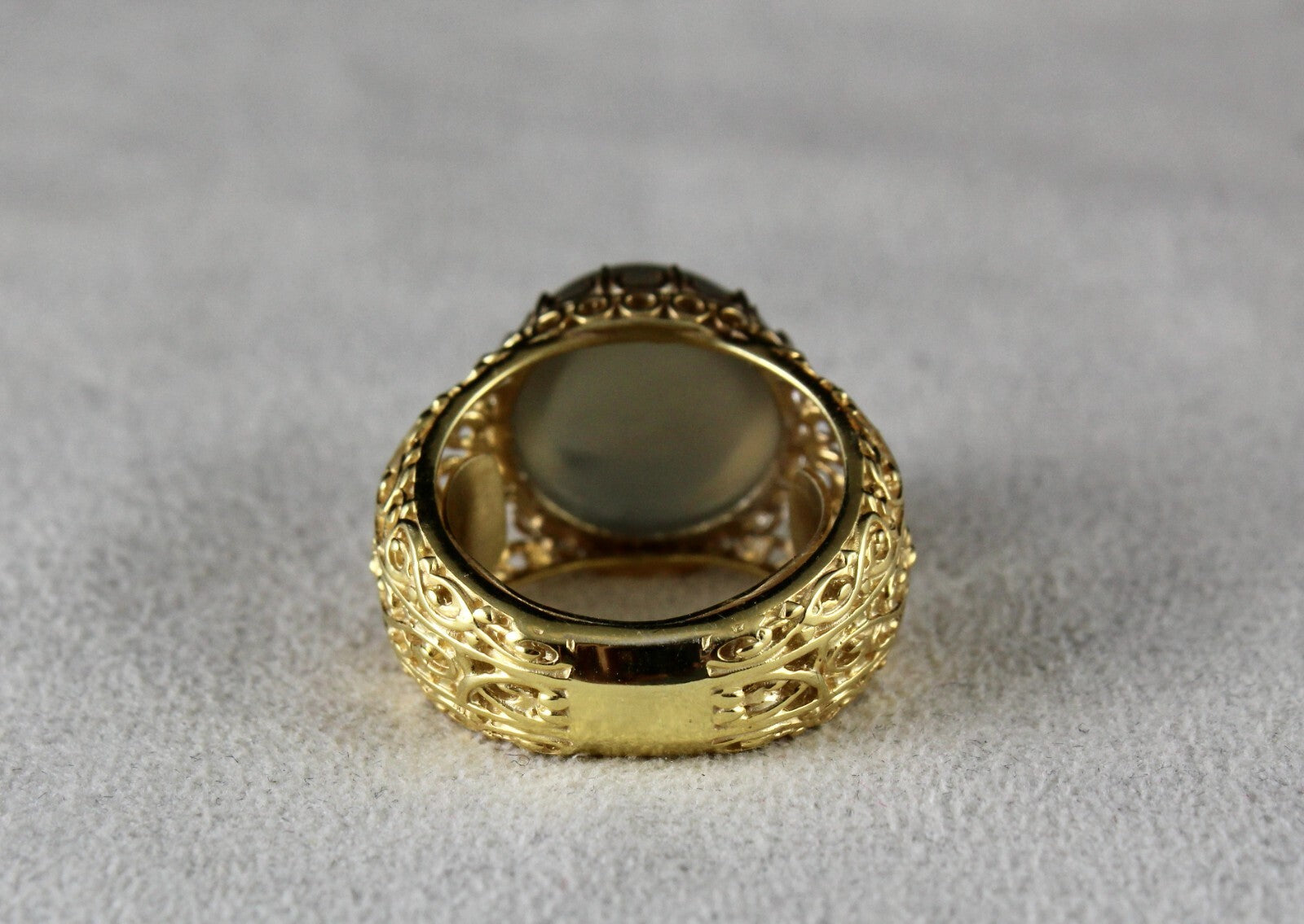 Natural Moonstone 109 Ct Cabochon Carved 925 Sterling Silver Ring Design