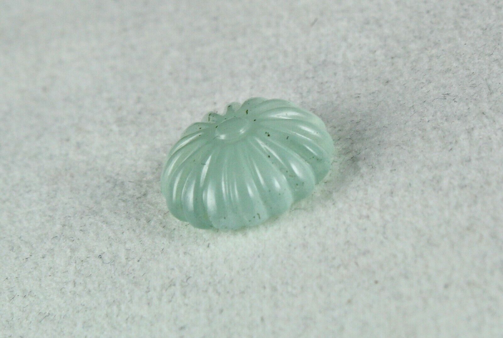 NATURAL BLUE AQUAMARINE CARVED ROUND 10.72 CARATS GEMSTONE FOR PENDANT RING