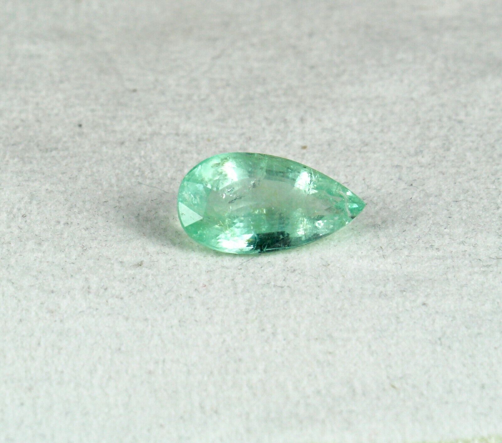 20X11 MM NATURAL COLOMBIAN EMERALD PEAR CUT 10.95 CARATS GEMSTONE RING PENDANT