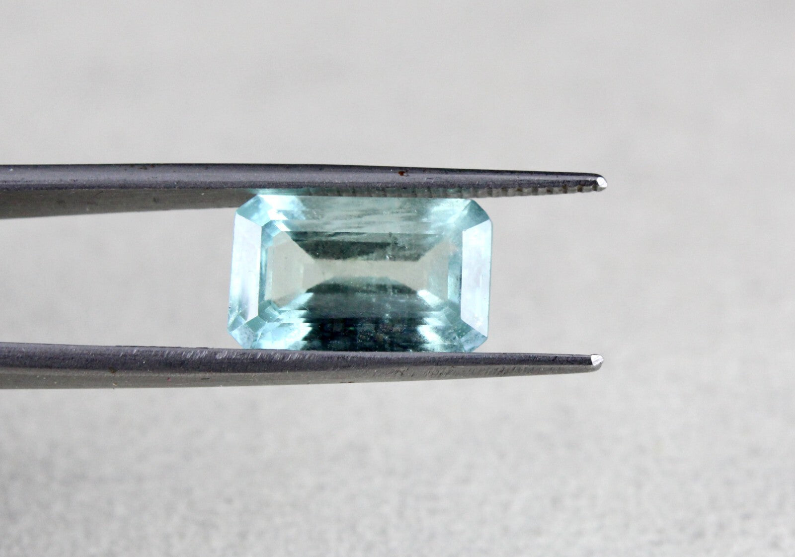 Certified Natural Blue Aquamarine 4.67ct Octagon Loose Gemstone For Ring Pendant
