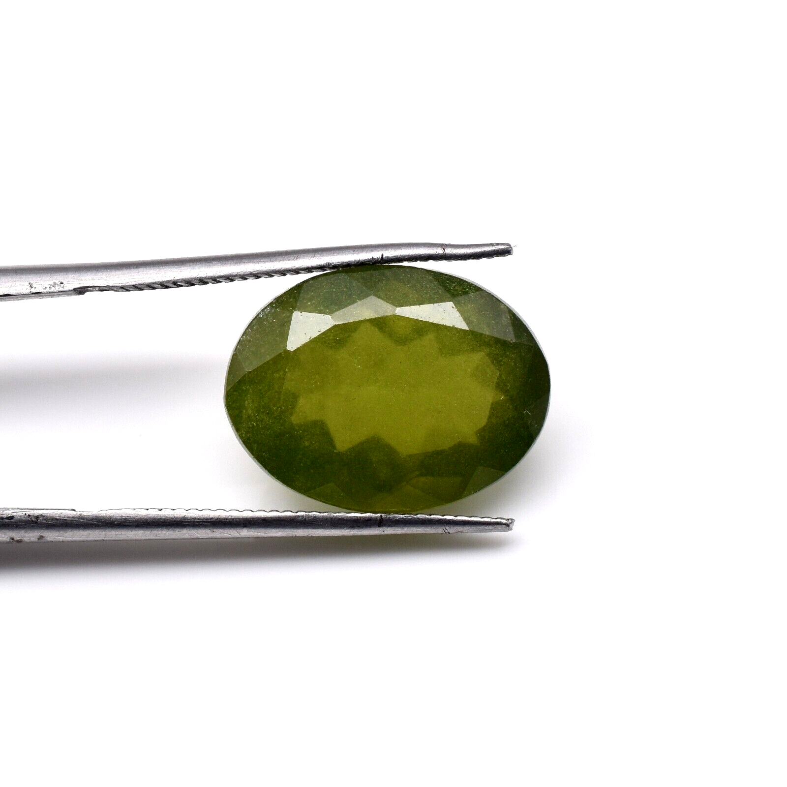 Natural Green Vesuvianite Idocrase Oval 15x12 mm 9.54 Ct Gemstone Ring Pendant