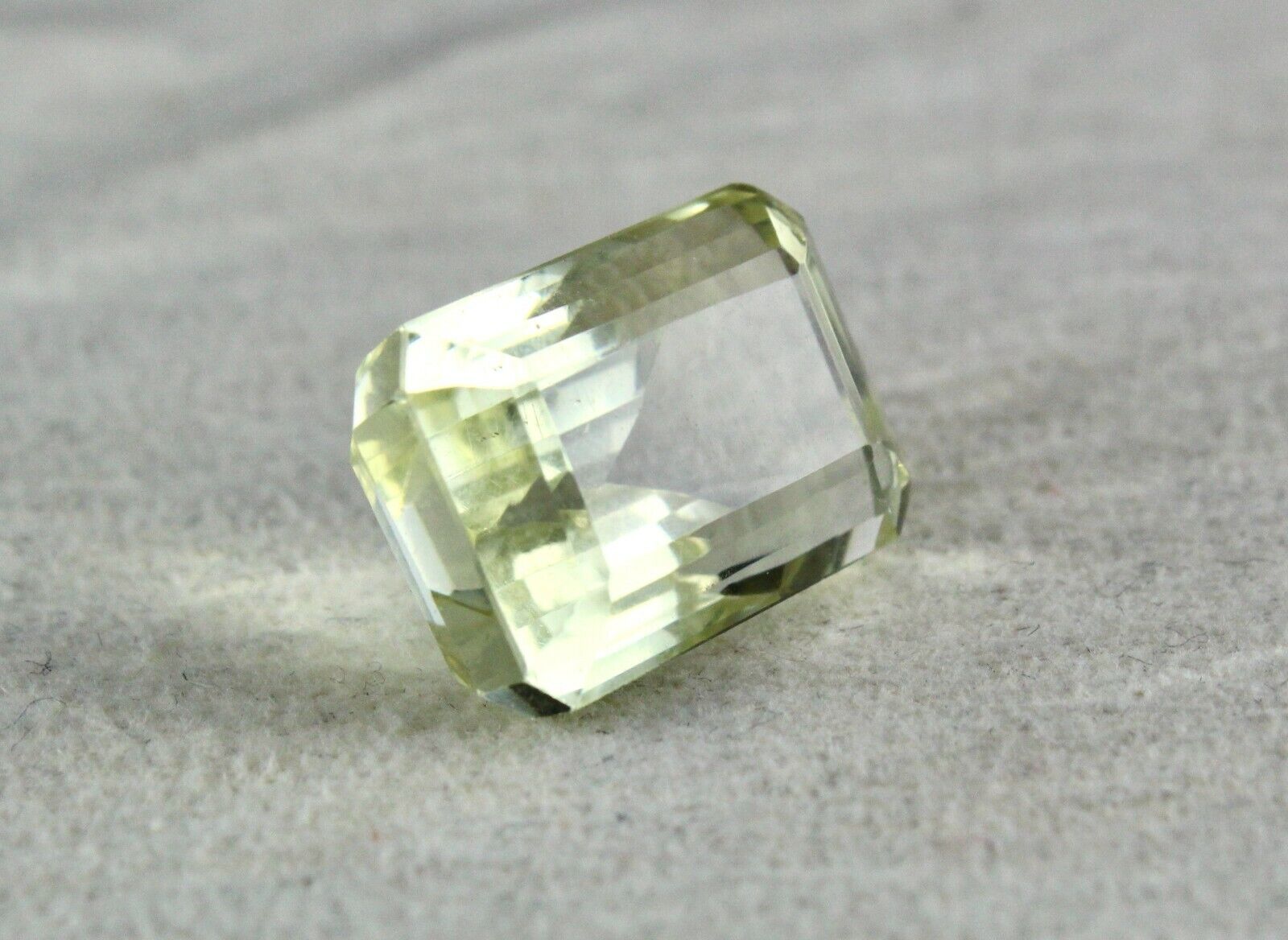 Natural Lemon Quartz Octagon Cut 19 x 13 mm 25.05 Cts Big Gemstone Pendant Ring