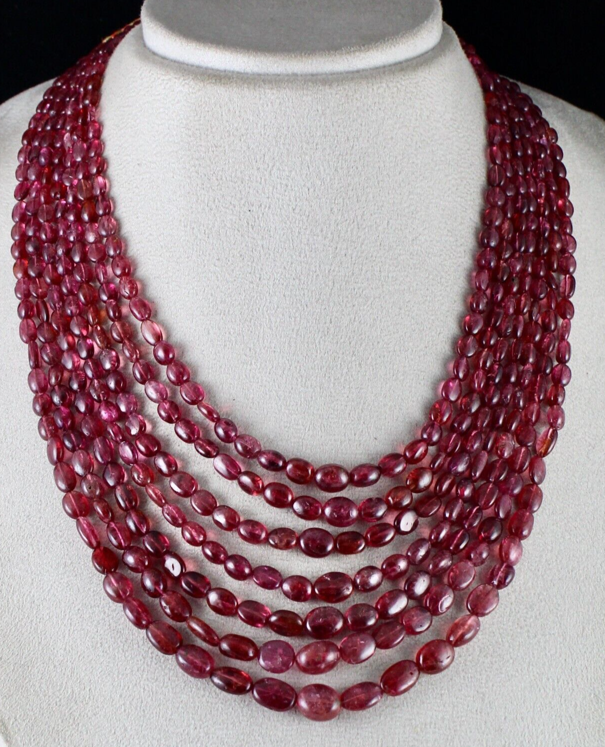 Certified Natural Red Spinel Necklace 705 Ct Statement Gemstone Jewelry Women
