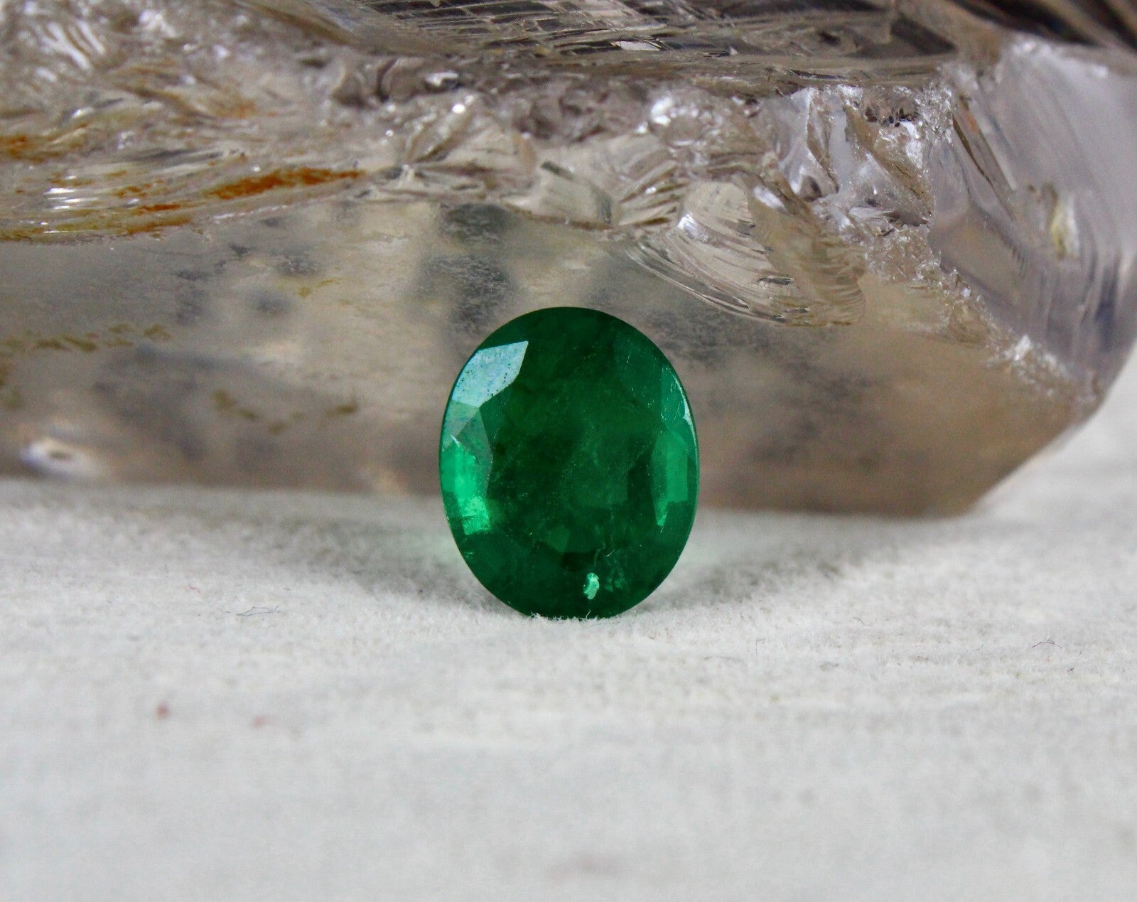 Certified Natural Zambia Emerald Oval Cut 11x9mm 4ct Loose Gemstone Ring