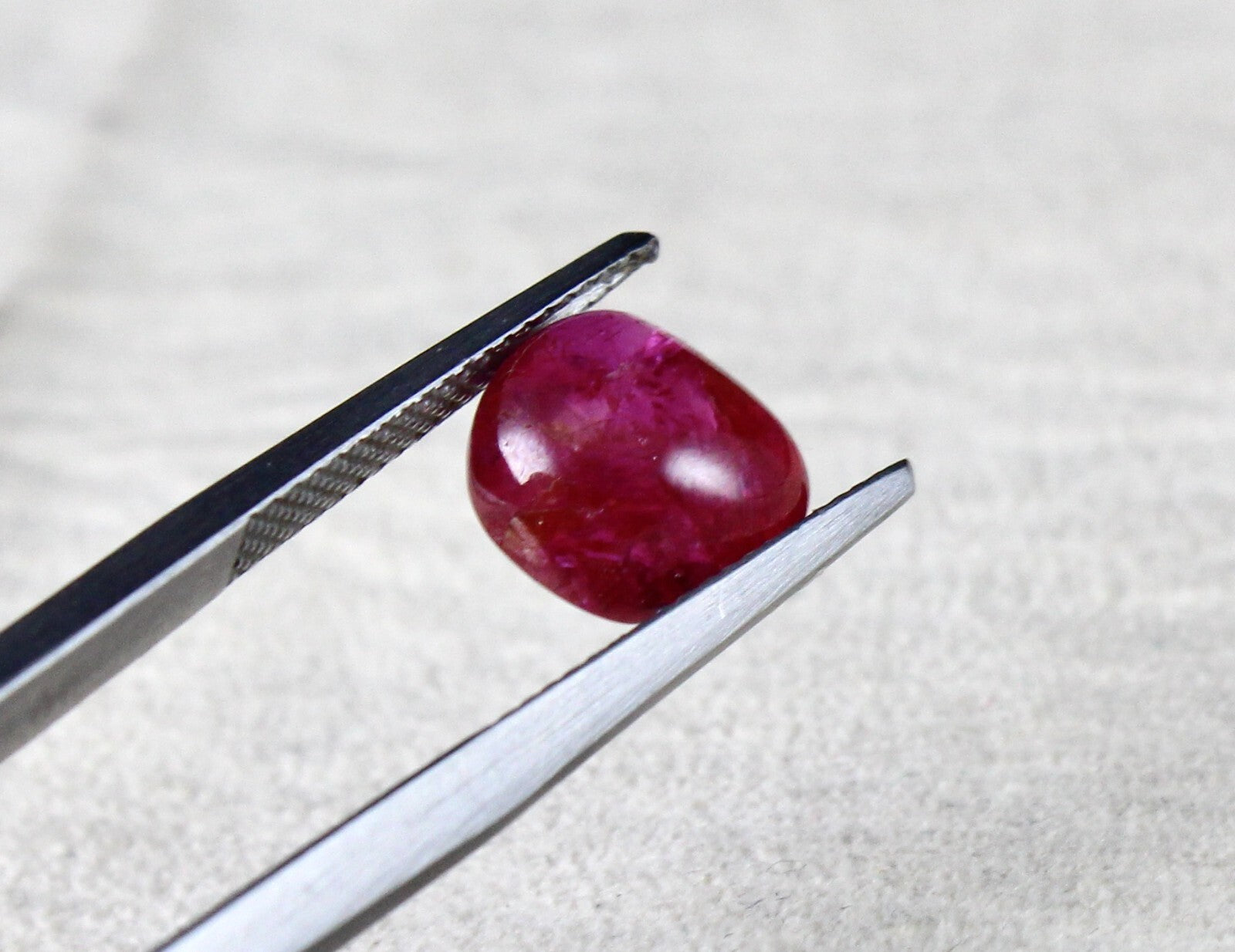 Certified Natural Burmese Ruby 10.48 Ct Fancy Cabochon Gemstone Earring Pair