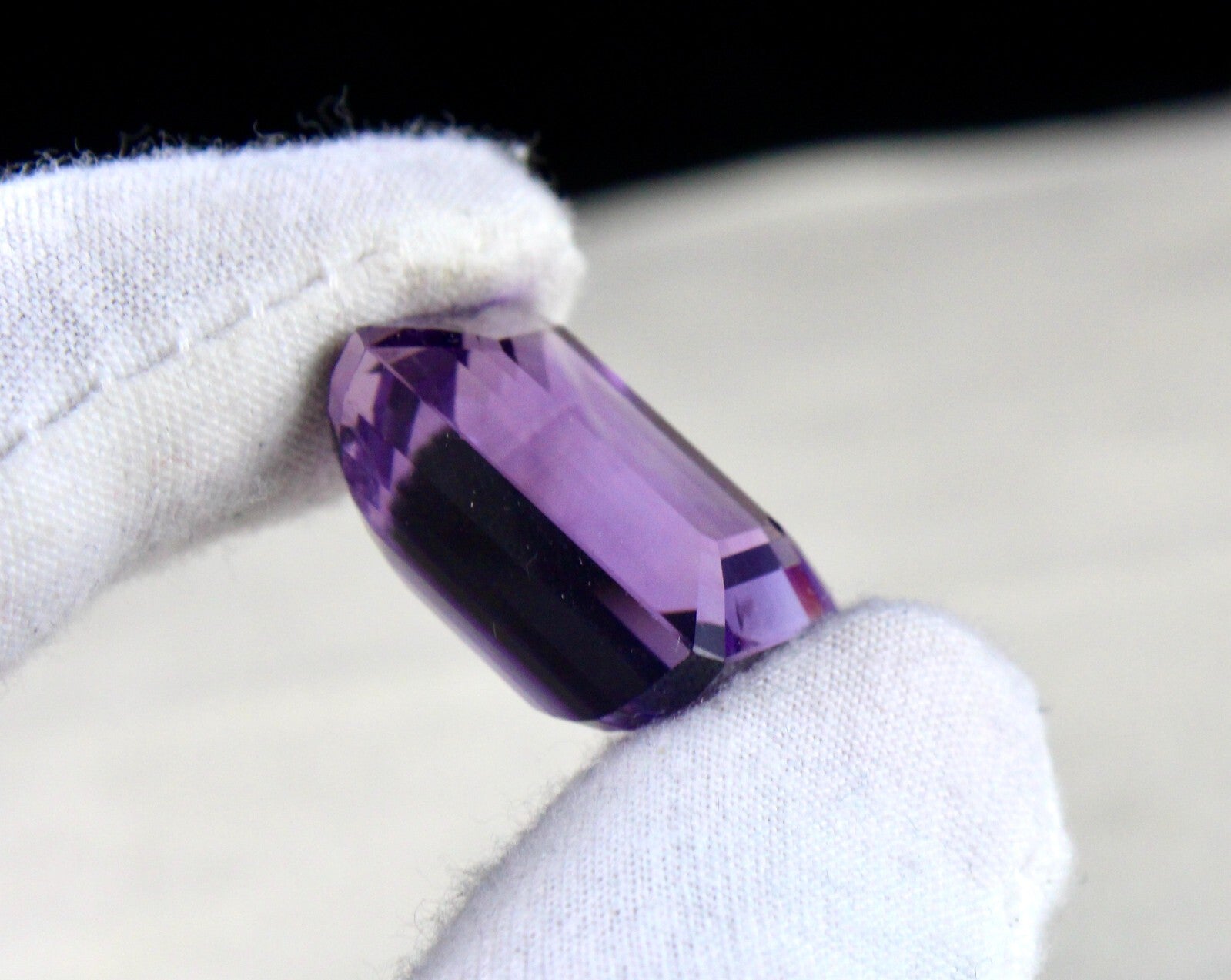 Natural Purple Amethyst 35.15ct Octagon Cut 22x15mm Gemstone For Pendant/ring