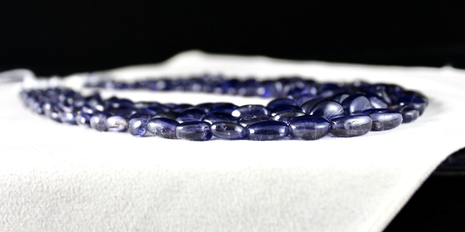 Certified Natural Iolite 846 Ct Cabochon Estate Necklace For Women