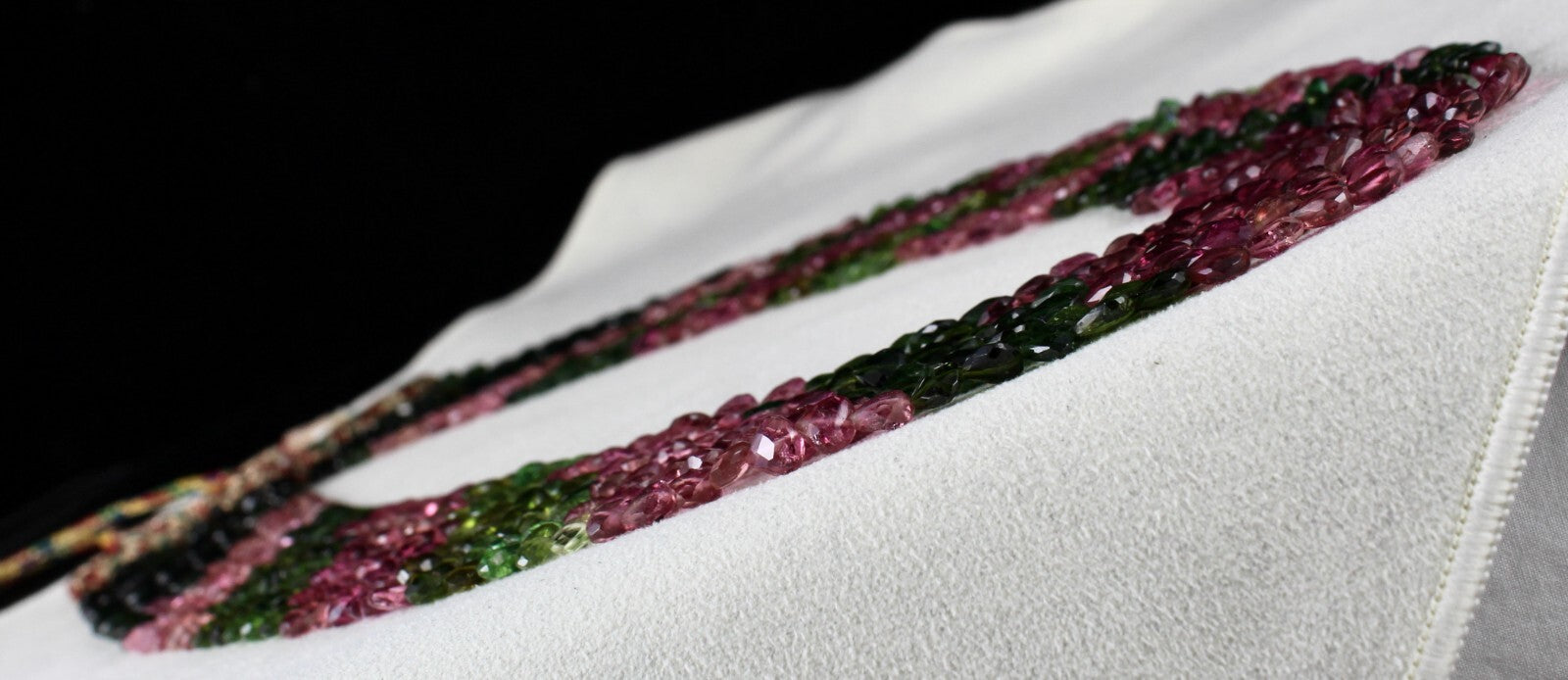 Certified Natural Multi Tourmaline 442 Carats Faceted Heart Necklace For Women