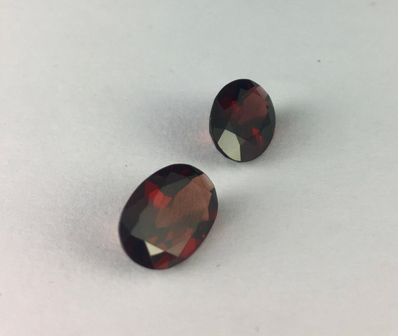 NATURAL RHODOLITE GARNET OVAL PAIR CUT 11.44 CTS FINEST GEMSTONE FOR EARRING